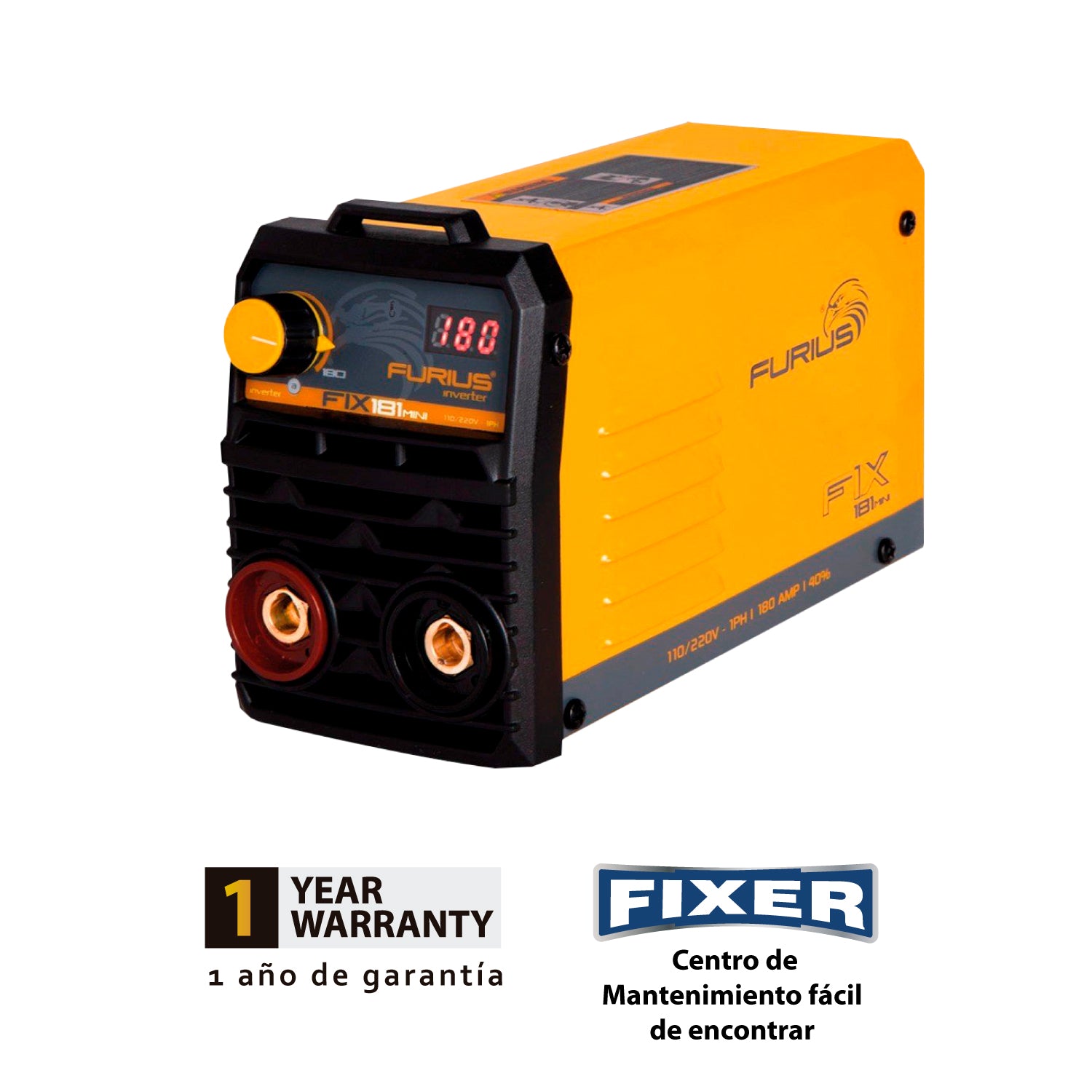Soldador inversor 180A 110/220V . FIX 181 FURIUS