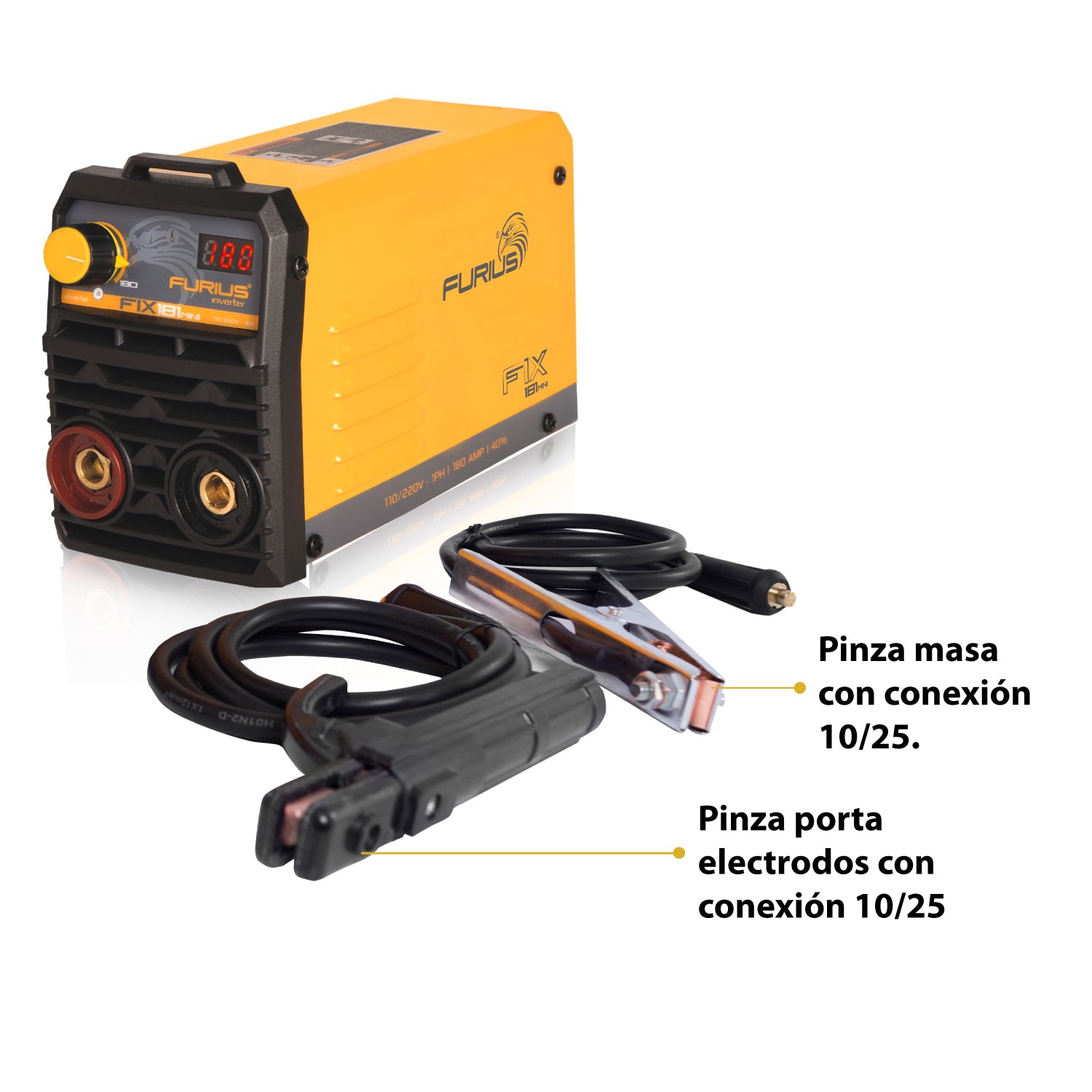 Soldador inversor 180A 110/220V . FIX 181 FURIUS