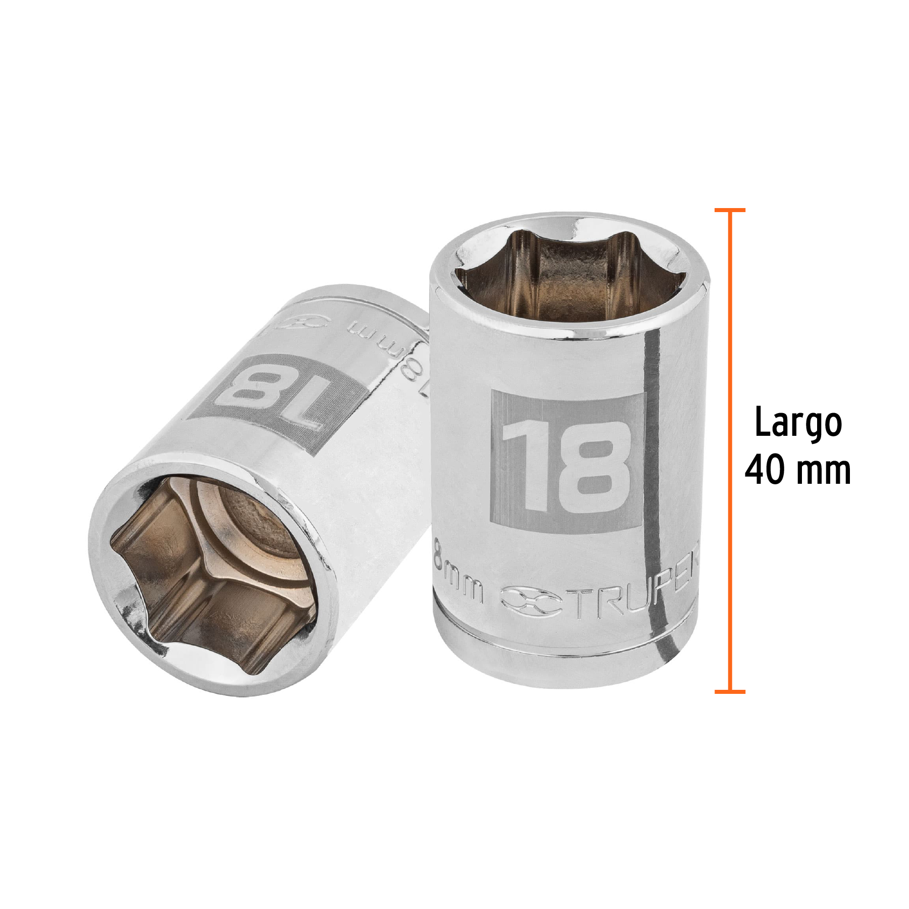 CUBO 18mm ESPIGA 1/2" HEX D-1214-M D-67 TRUPER 13268 JASIC