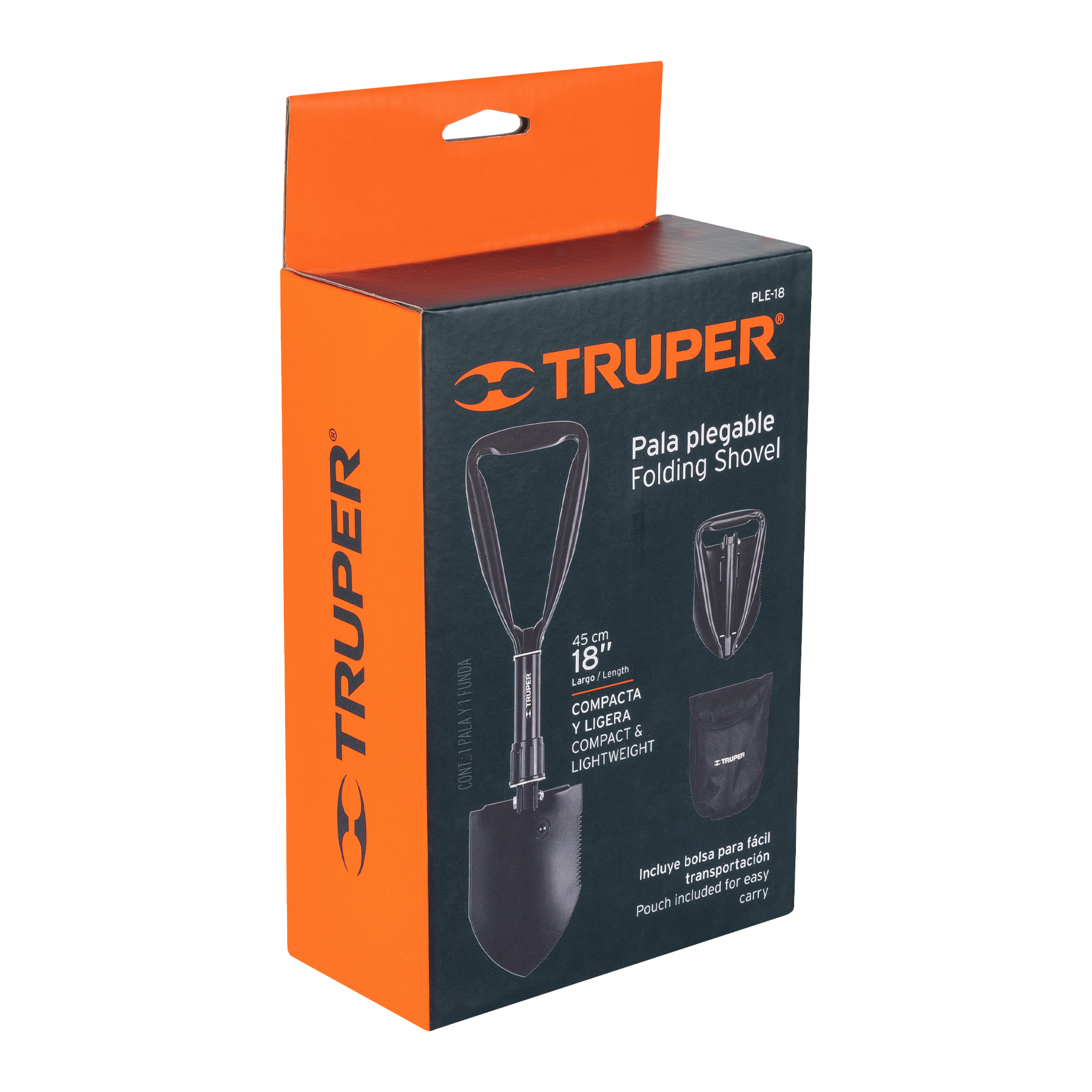 Pala plegable de 18", TRUPER TRUPER