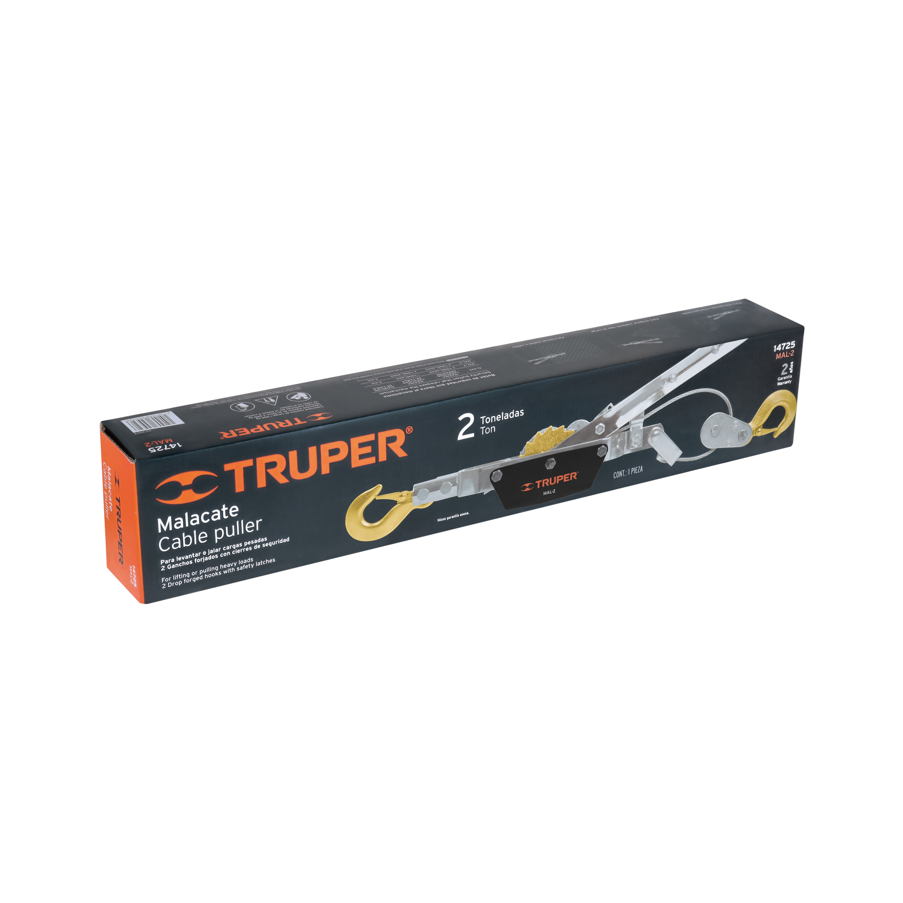 Malacate de 2 toneladas, TRUPER TRUPER