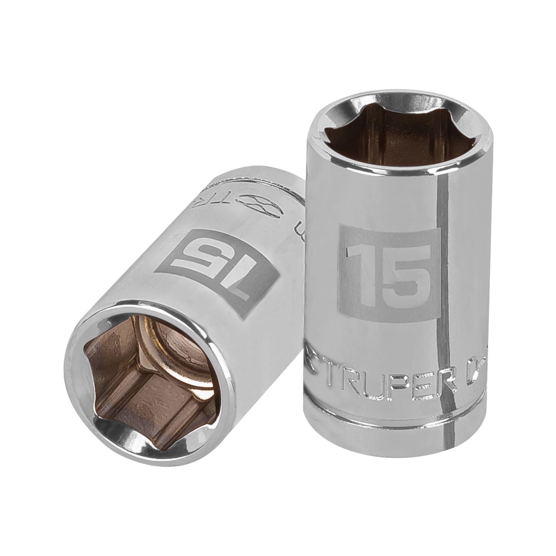 Dado de 15 mm, 6 puntas, cuadro 1/2", TRUPER TRUPER