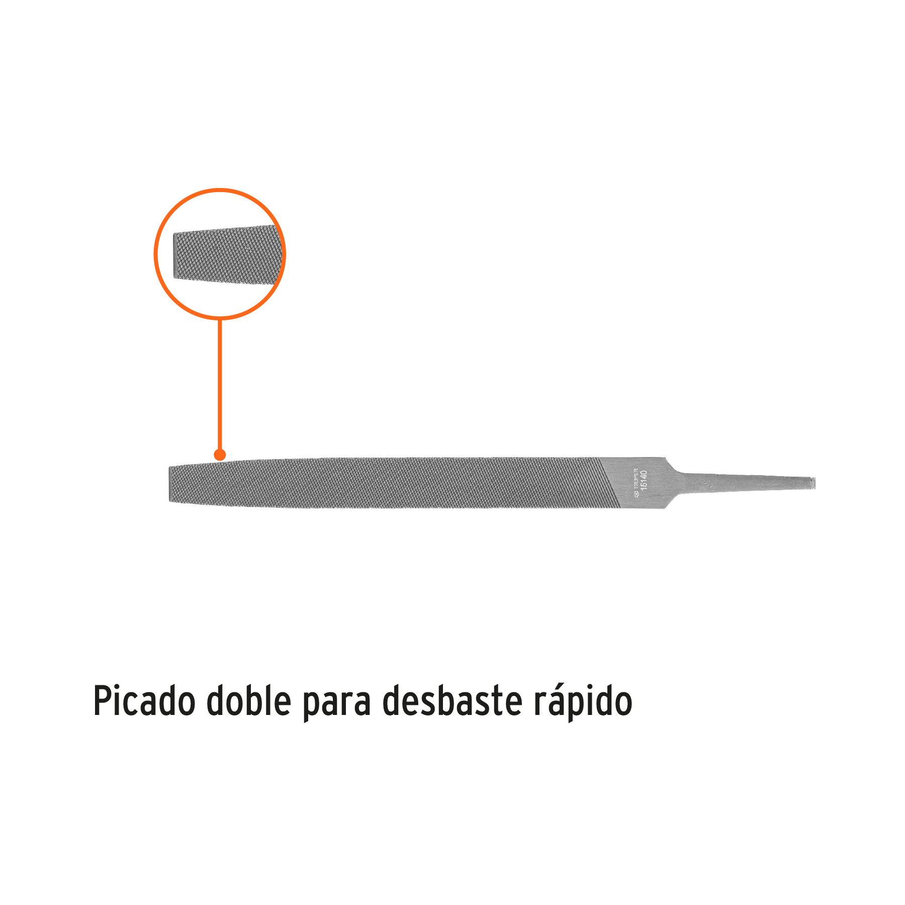 Lima plana bastarda 6", TRUPER TRUPER
