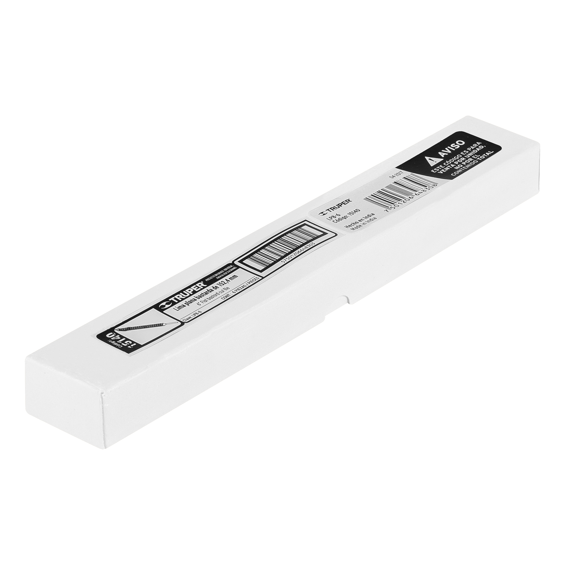 Lima plana bastarda 6", TRUPER TRUPER