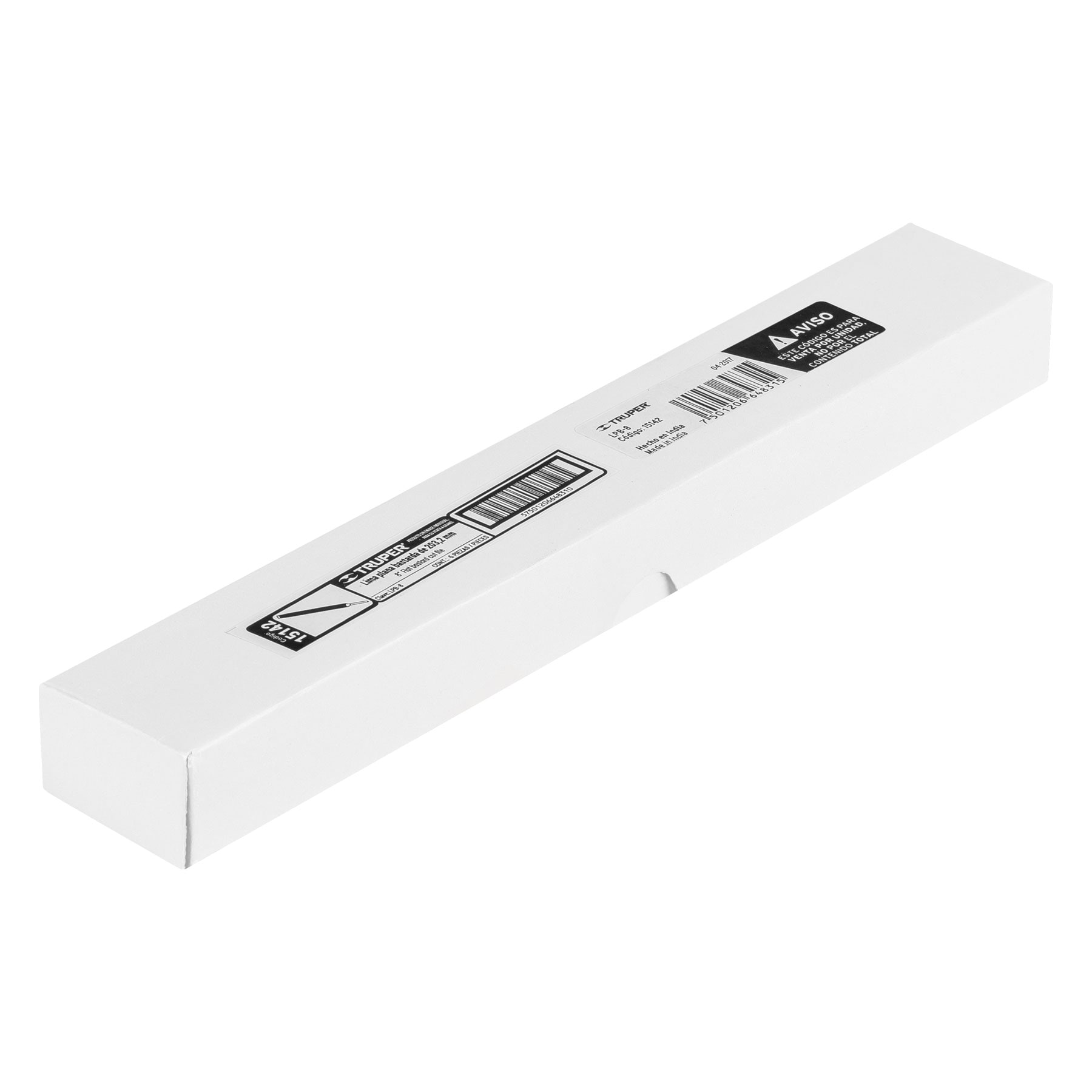 Lima plana bastarda 8", TRUPER TRUPER