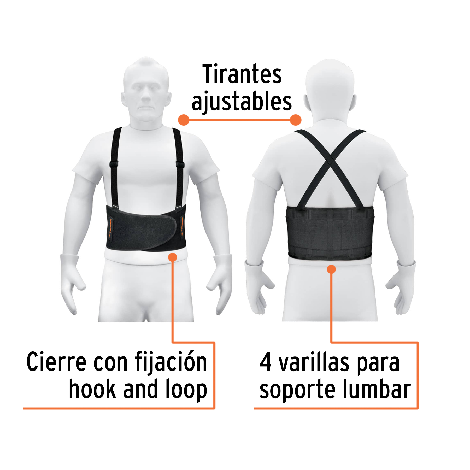 Faja lumbar, talla G, TRUPER TRUPER