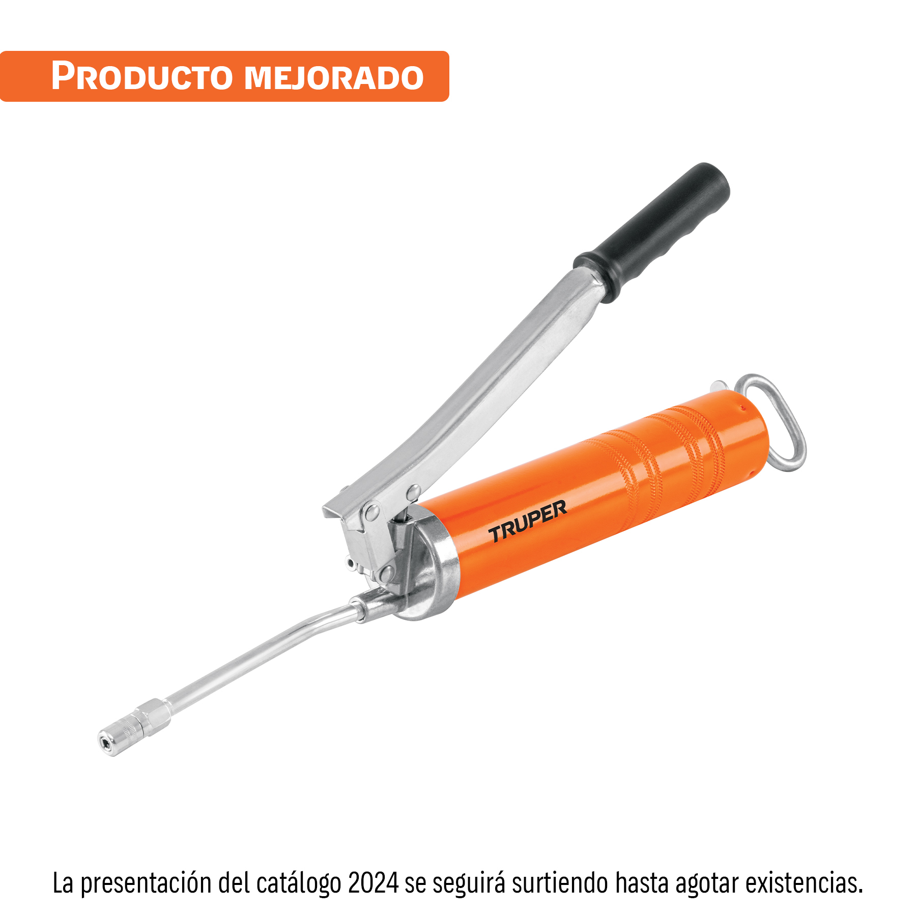 Inyectora de grasa 14 oz, 8000 PSI con grip antiderrapante TRUPER