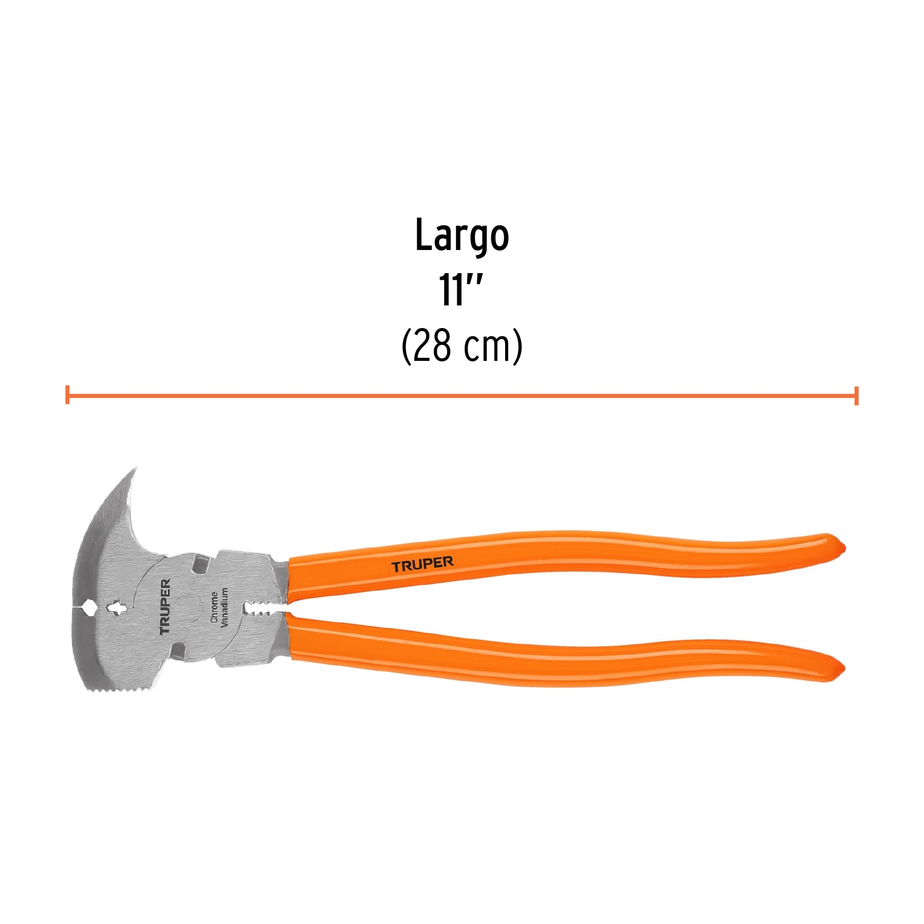 Pinza de hacendado 11" mango de PVC, TRUPER TRUPER