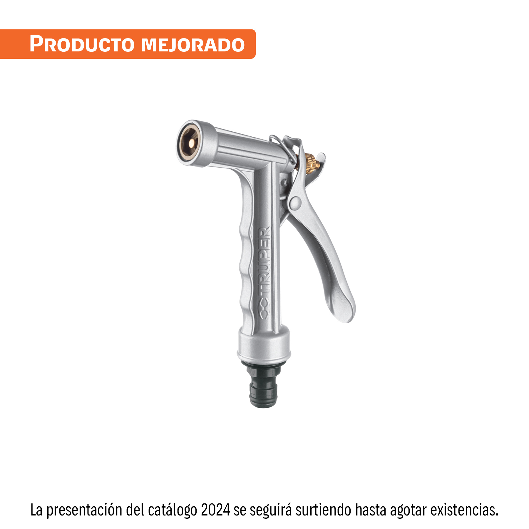 Pistola metálica para riego, 2 funciones, TRUPER TRUPER