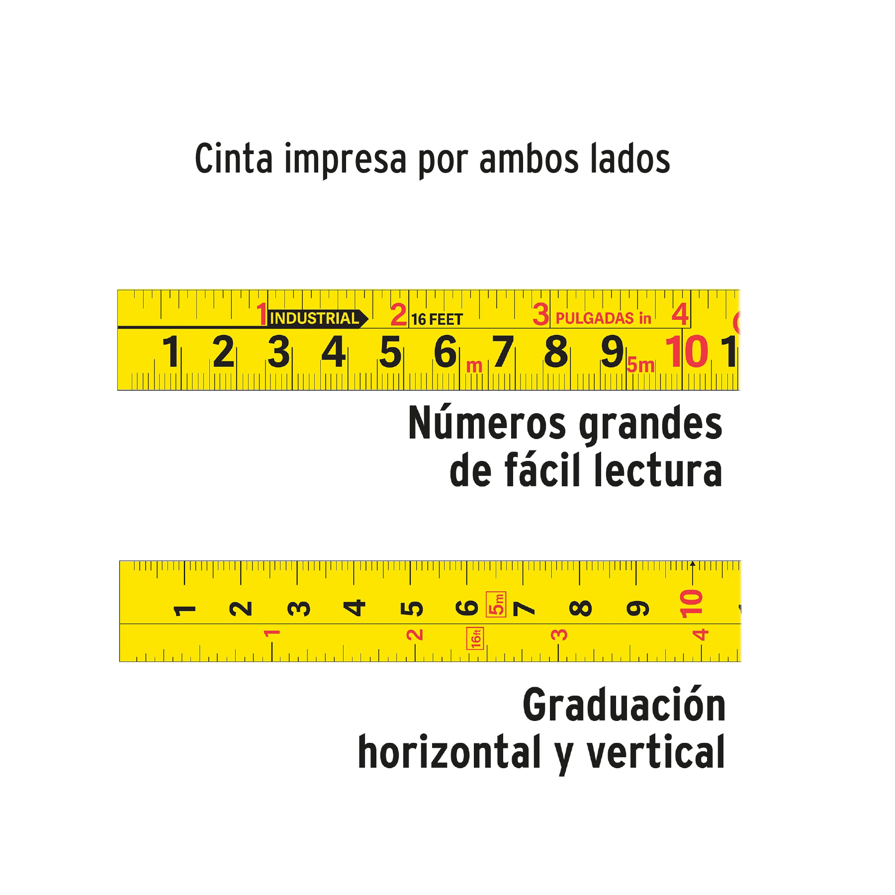 Flexómetro Gripper contra impactos 3 m cinta 13 mm, TRUPER TRUPER