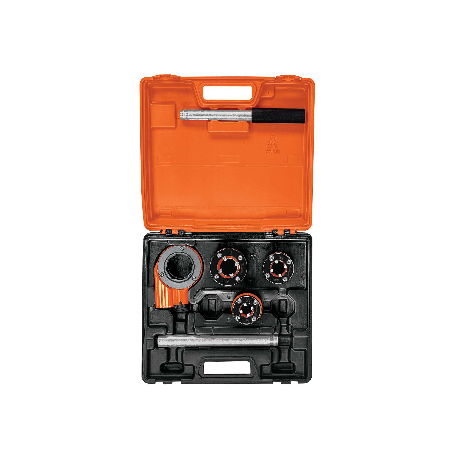 Juego de 4 tarrajas para tubo de 1/2" a 1", TRUPER TRUPER