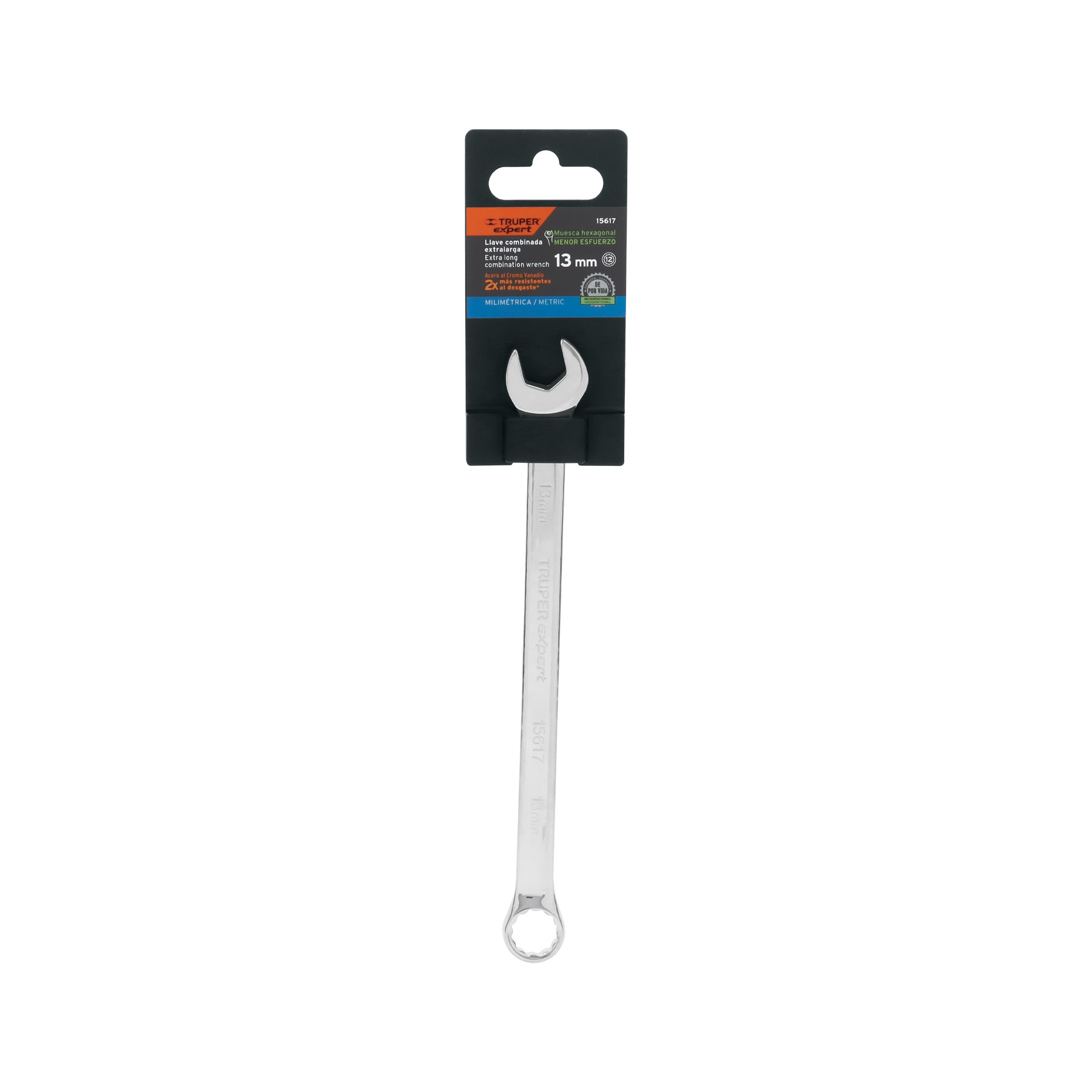 Llave combinada extralarga 13 mm x 202 mm de largo, EXPERT TRUPER
