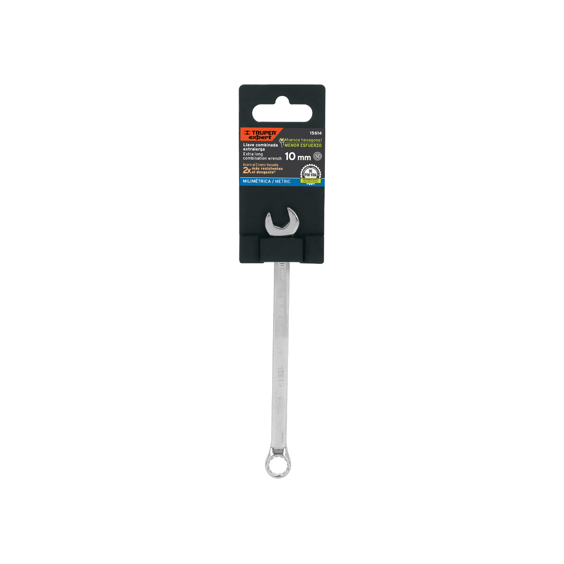 Llave combinada extralarga 10 mm x 164 mm de largo, EXPERT TRUPER