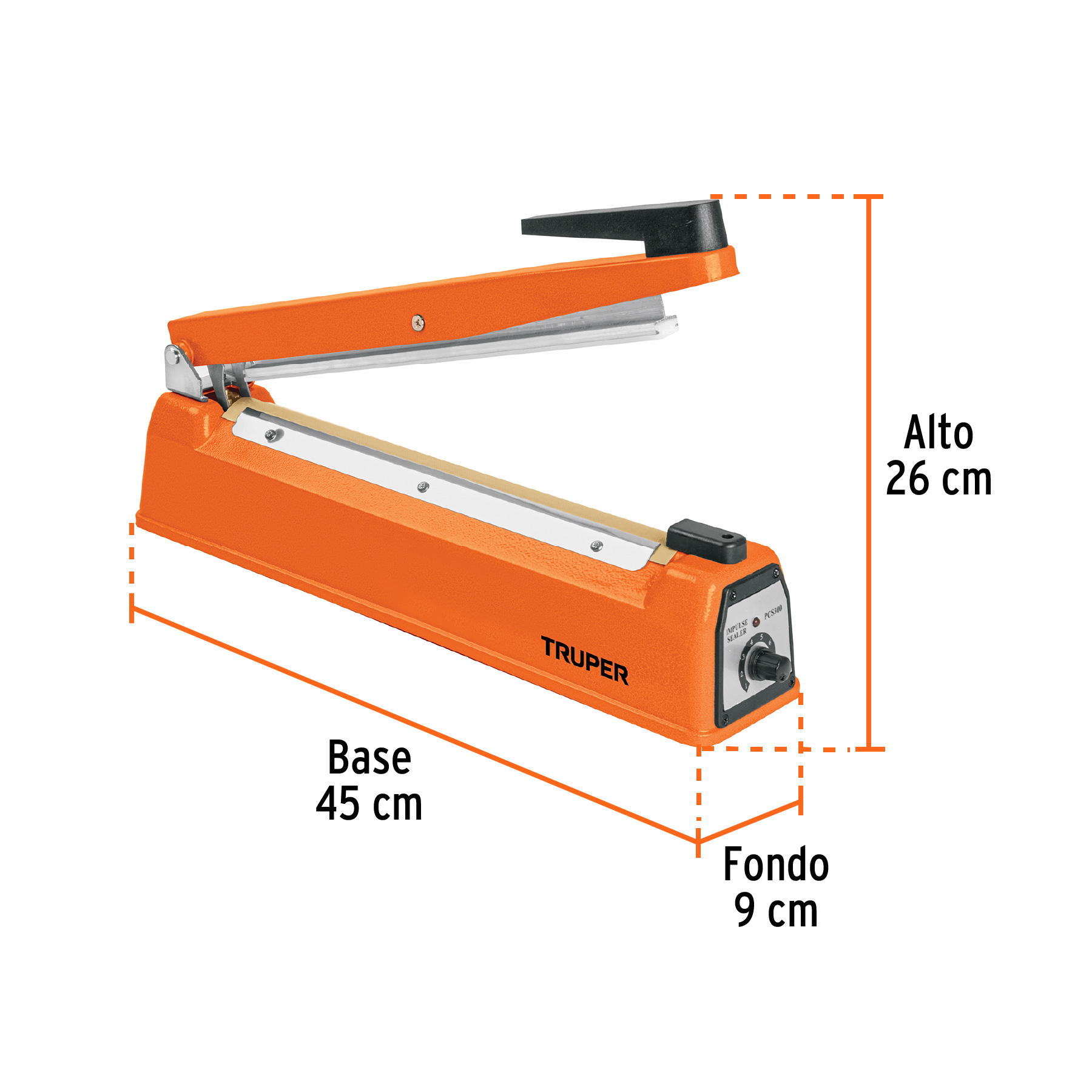 Selladora térmica 30 cm, 400 W, TRUPER TRUPER