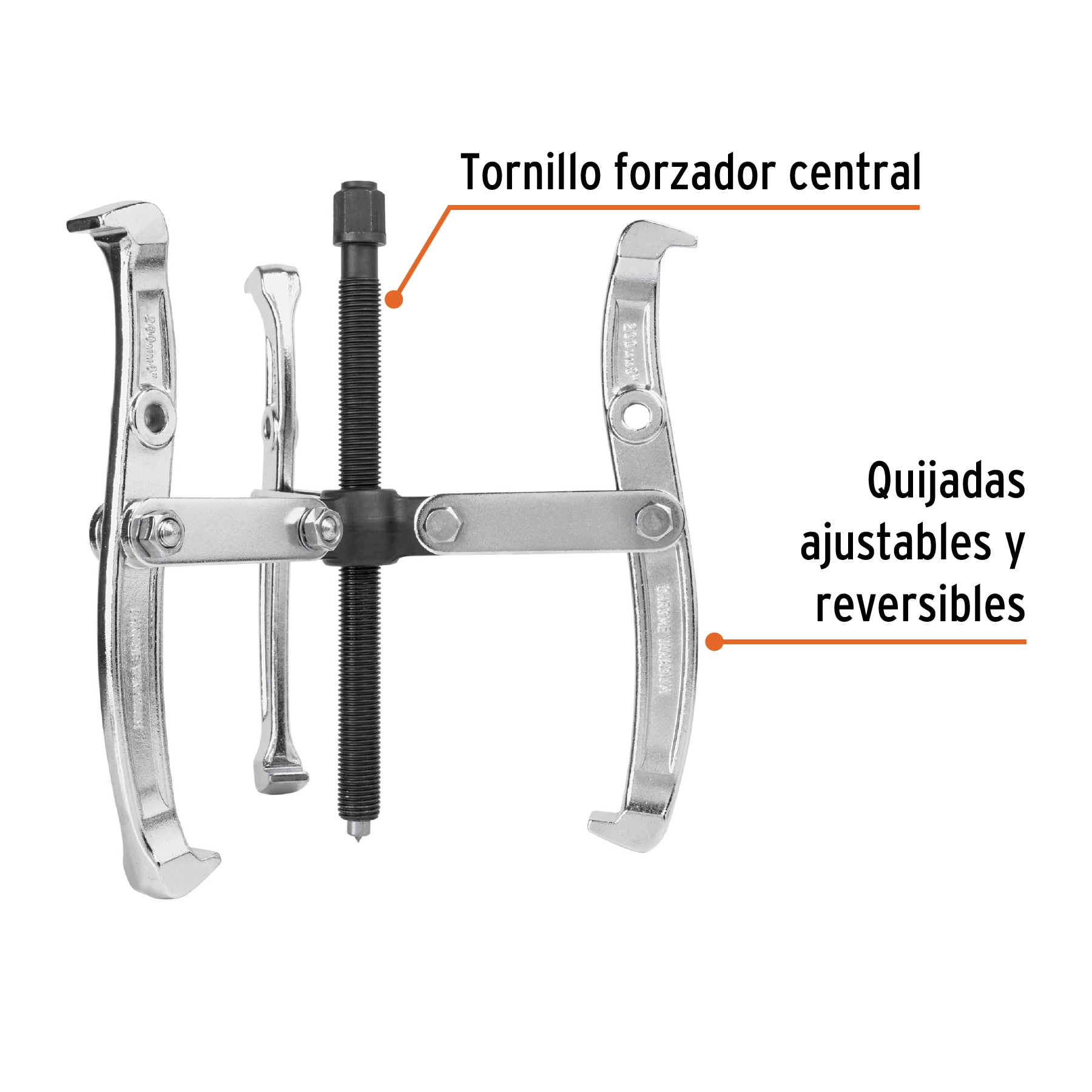 Extractor de poleas, 3 quijadas, 6", TRUPER TRUPER