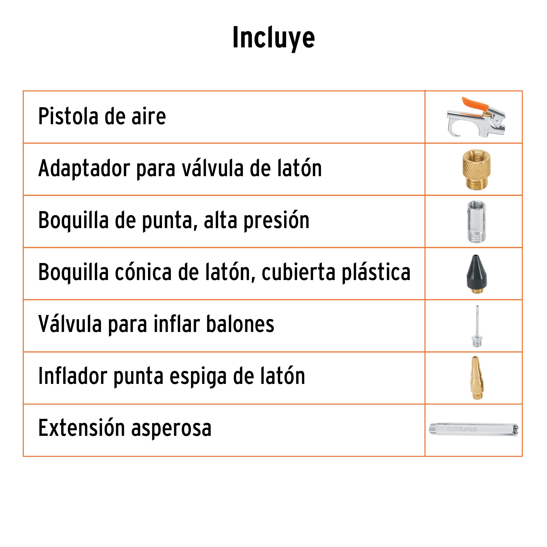 Juego pistola sopleteadora,2 boquillas,4 accesorios, TRUPER TRUPER