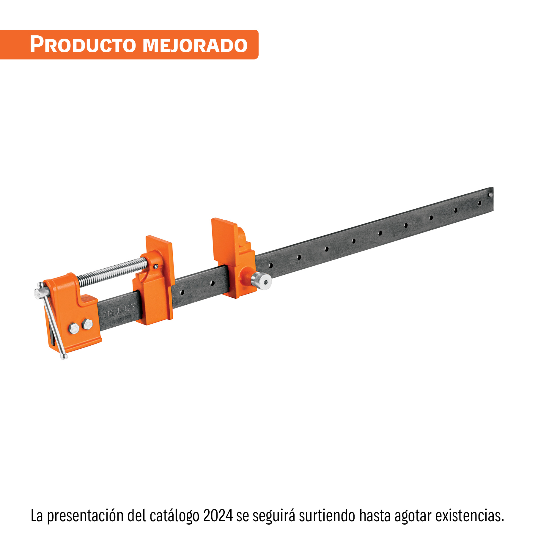 Sargento de solera 48" de acero, TRUPER TRUPER