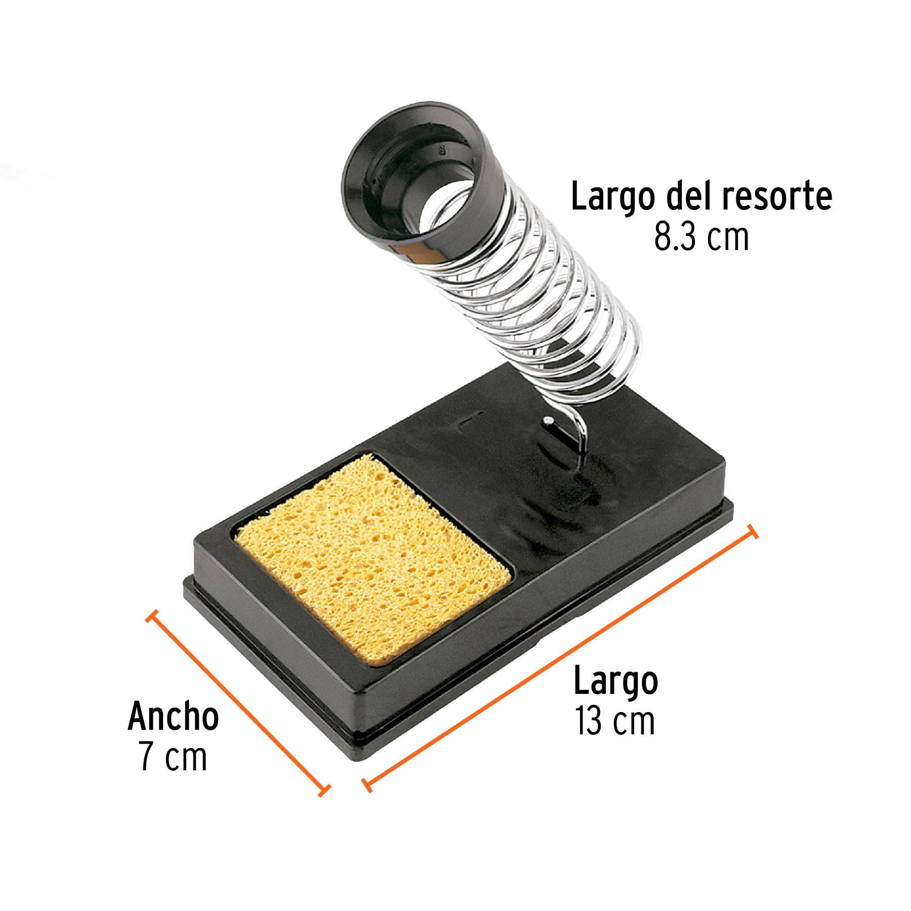 Base para cautín tipo lápiz con limpiador de esponja, TRUPER TRUPER