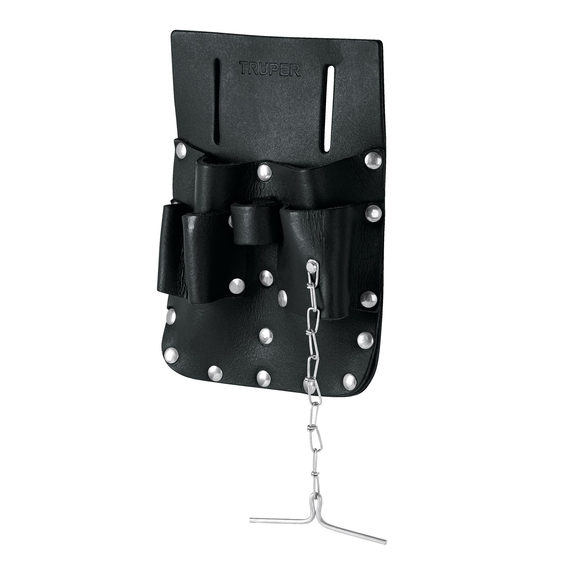 Porta herramientas de cuero con 7 compartimentos, TRUPER TRUPER