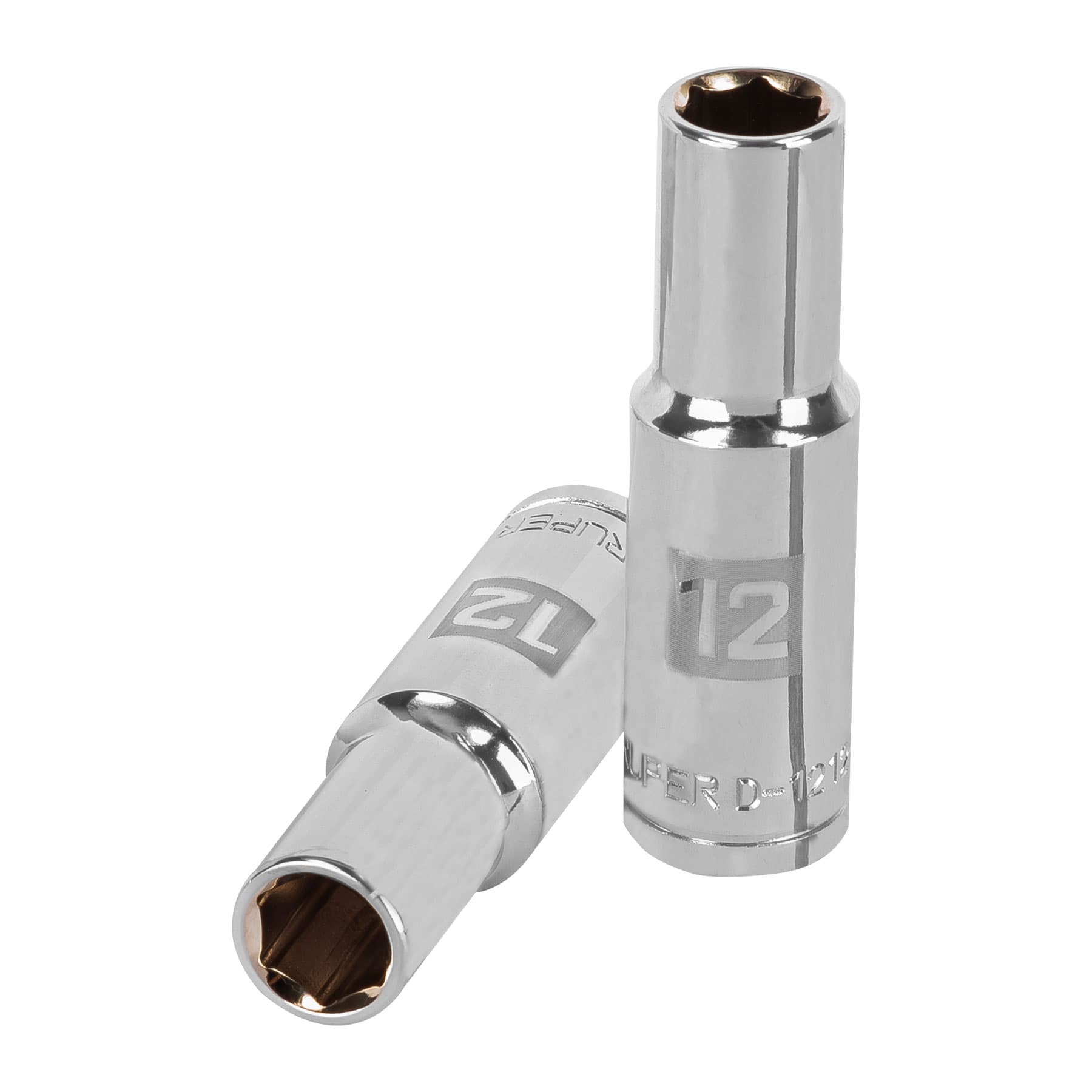 Dado largo de 12 mm, 6 puntas, cuadro 1/2", TRUPER TRUPER