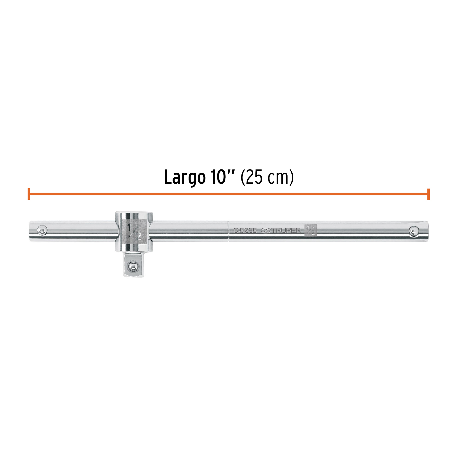 Barra corrediza para dados cuadro 1/2", TRUPER TRUPER