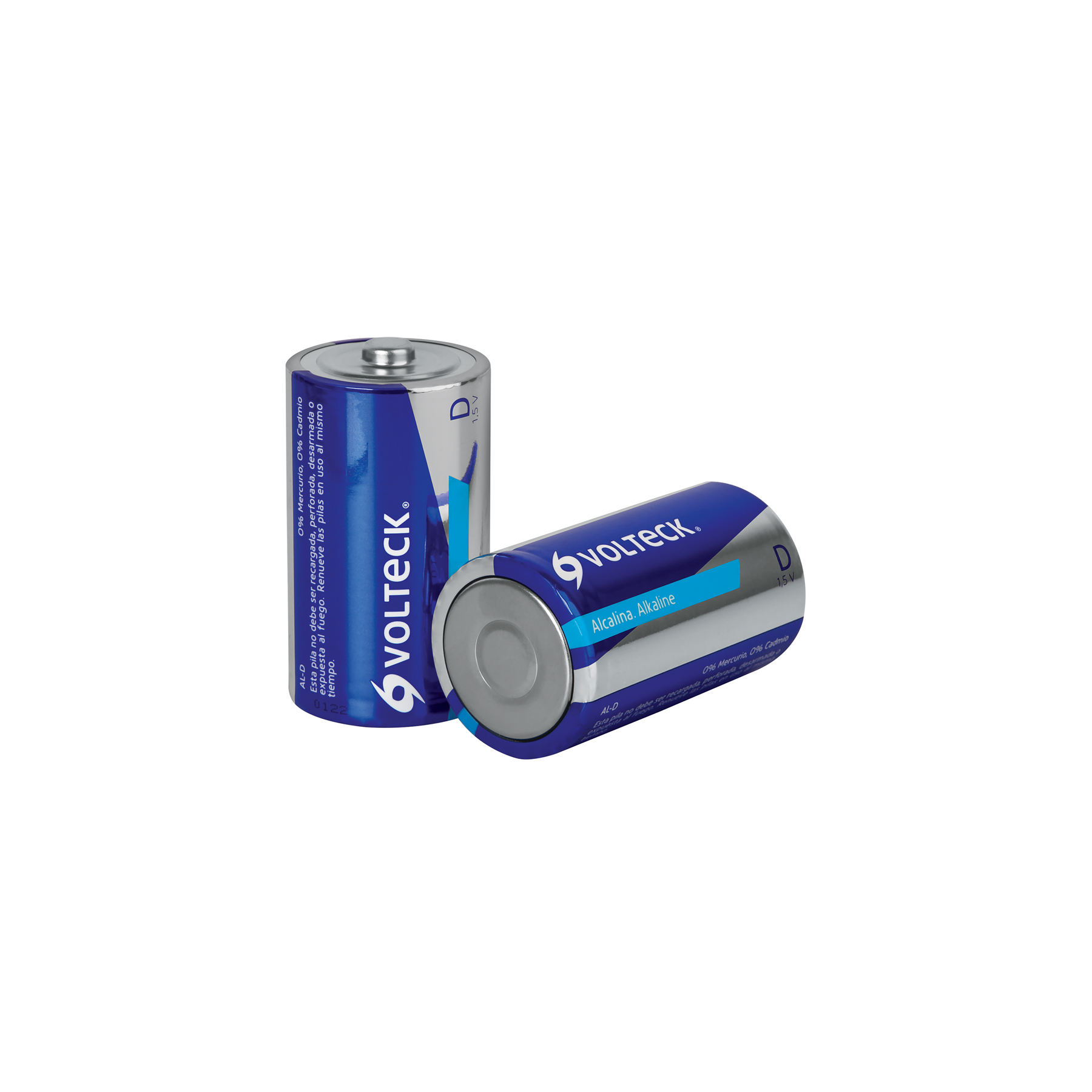 Blíster con 2 pilas alcalinas D, VOLTECK TRUPER