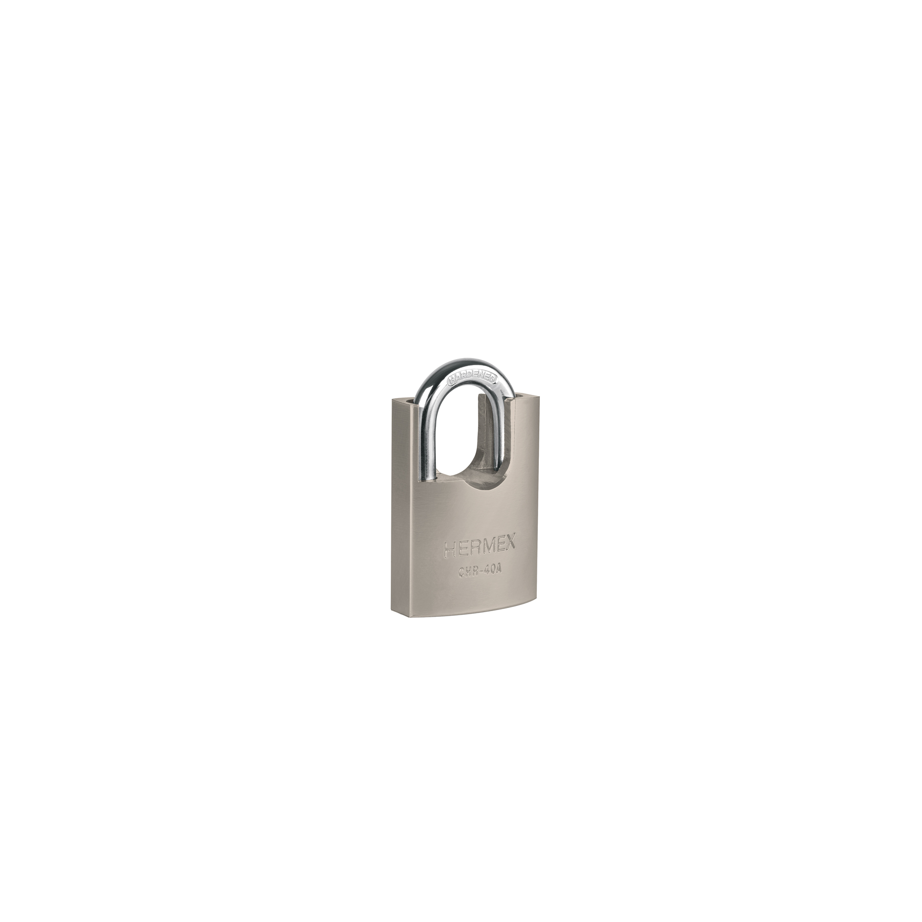 Candado de hierro 40 mm con coraza, llave de disco, HERMEX TRUPER