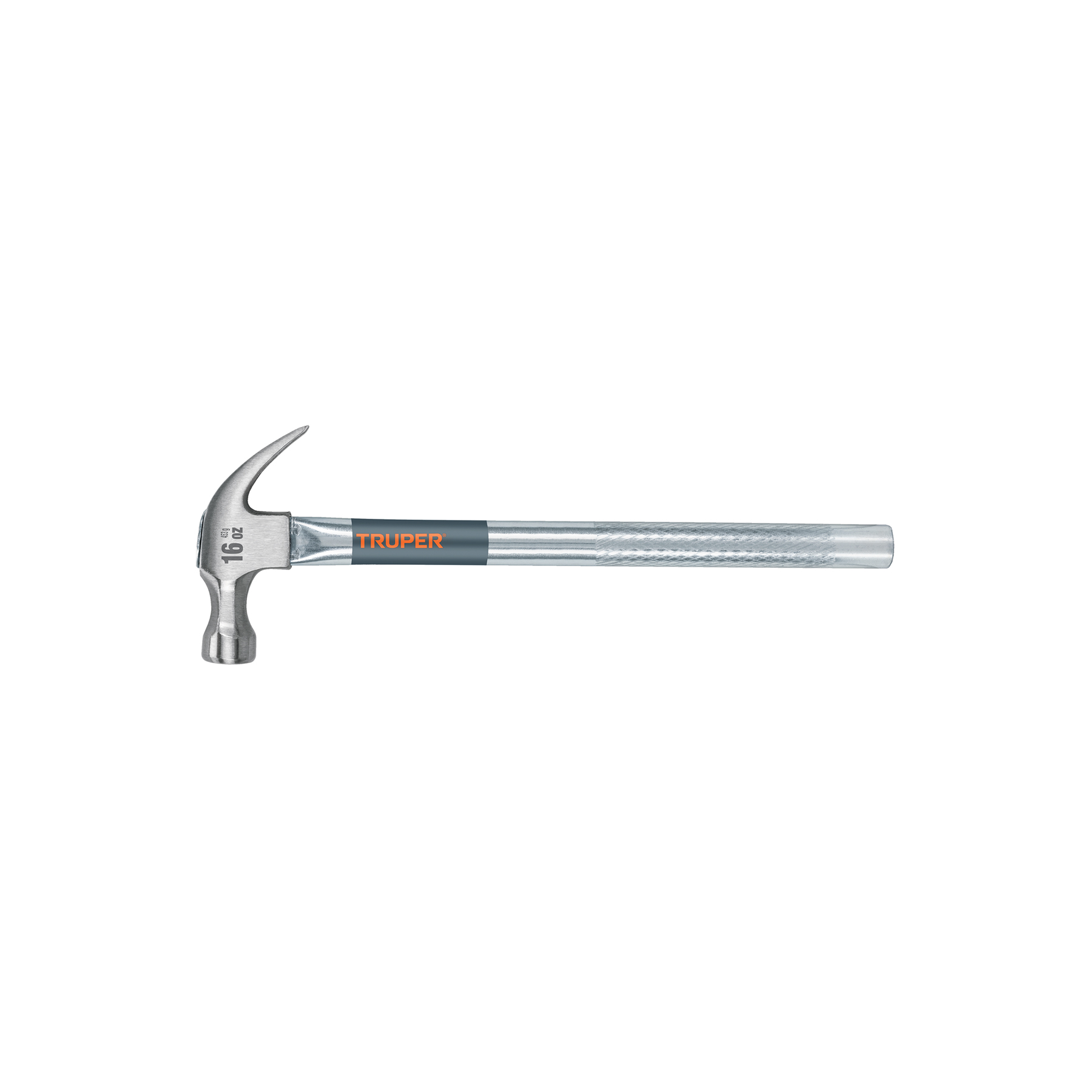 Martillo tubular pulido 16 oz uña curva, TRUPER TRUPER