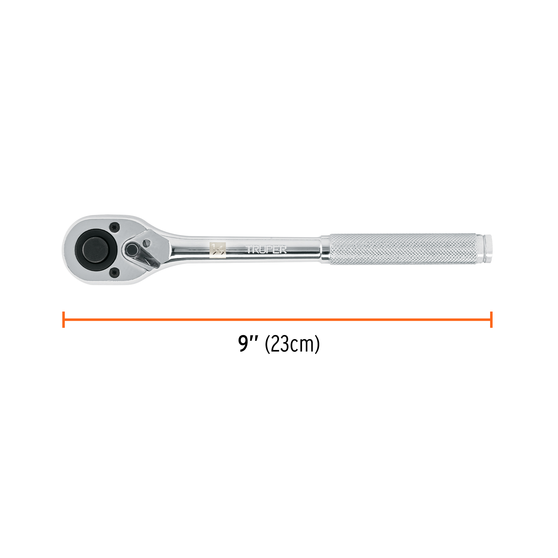 Matraca cuadro 1/2" cabeza de pera de liberación rápida TRUPER