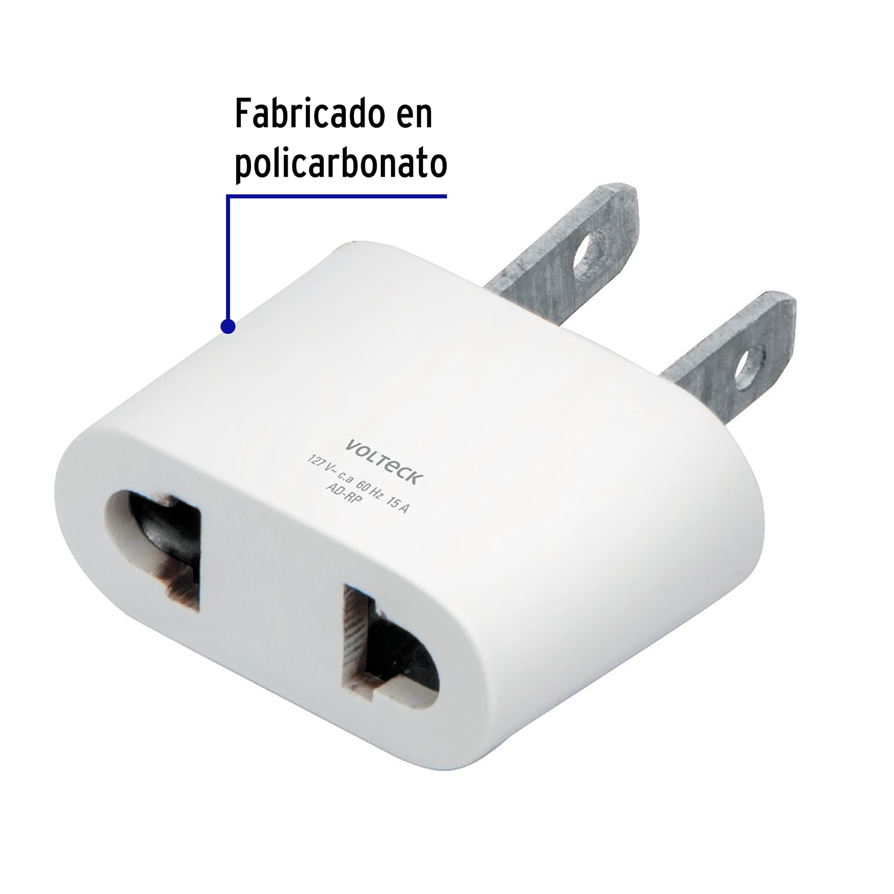 Adaptador barra redonda a plana, VOLTECK TRUPER
