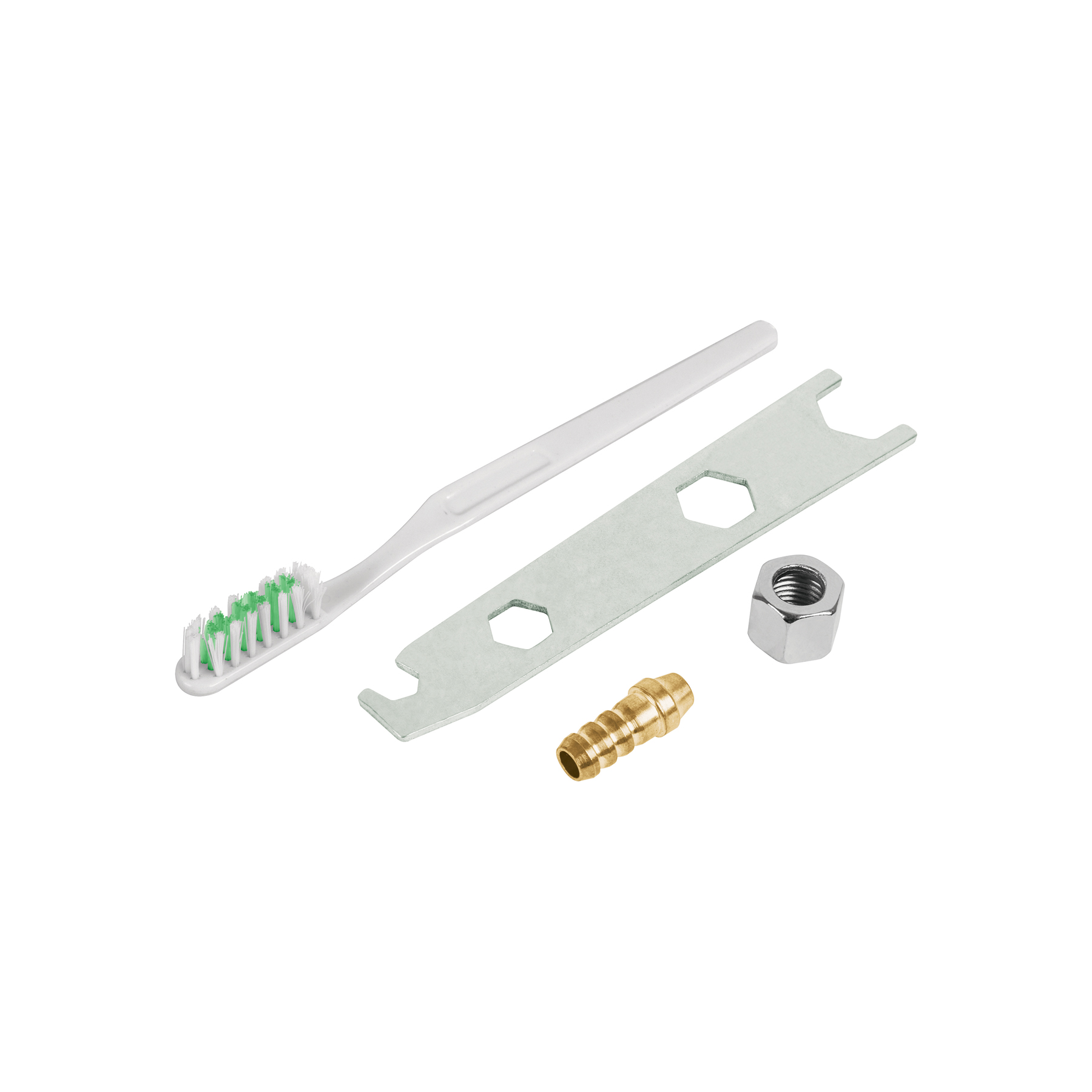 Accesorios (llave, cepillo, tuerca y espiga) p/PIPI-26 y 27 TRUPER