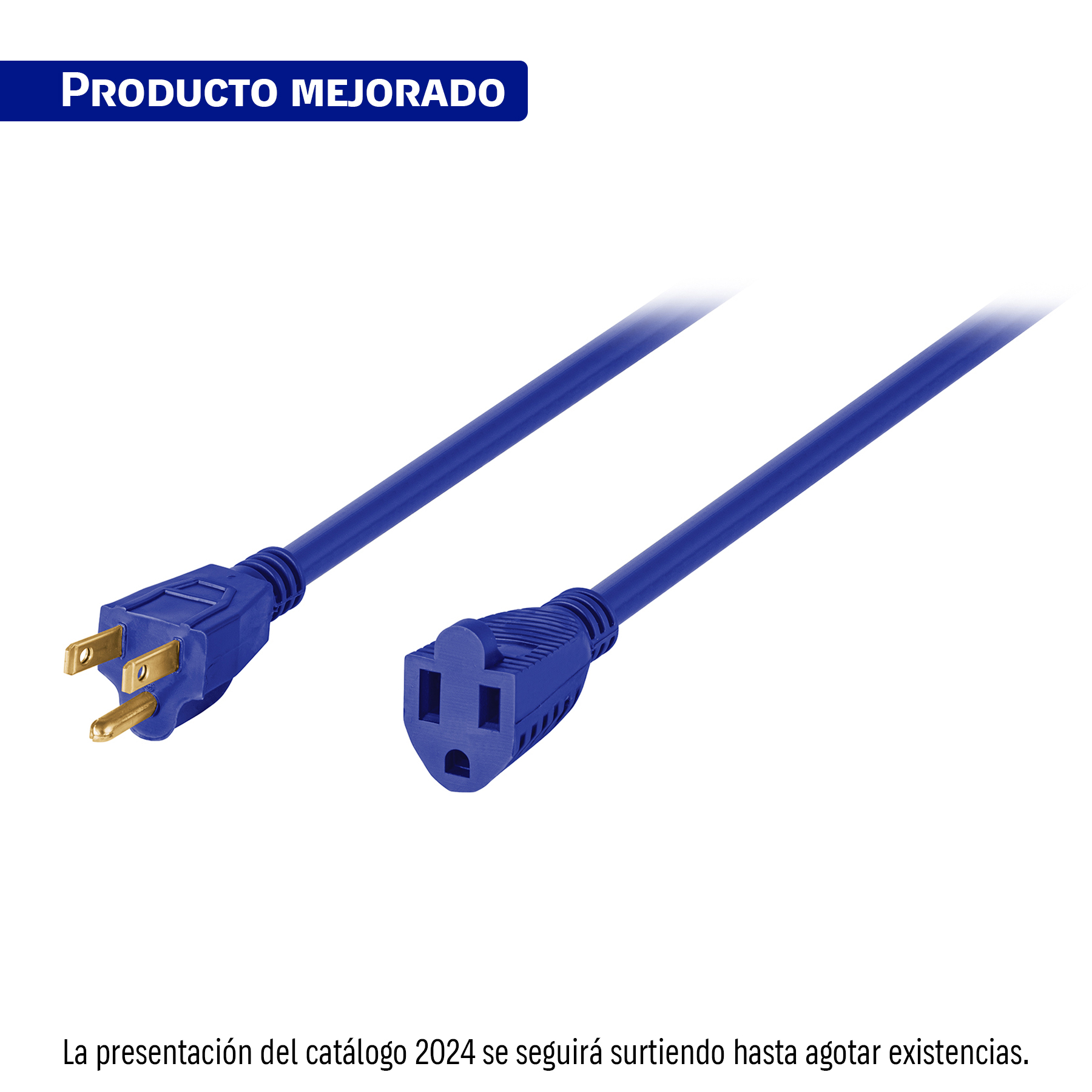 Extensión de uso rudo aterrizada 8 m 3x16 AWG, VOLTECK TRUPER