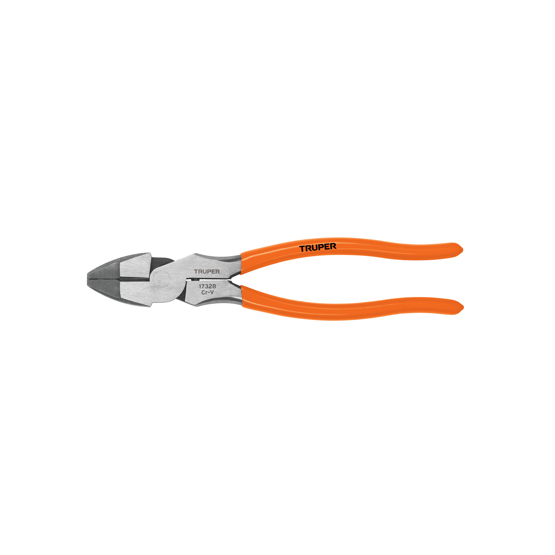 Pinza para electricista 9" alta palanca mango PVC, TRUPER TRUPER