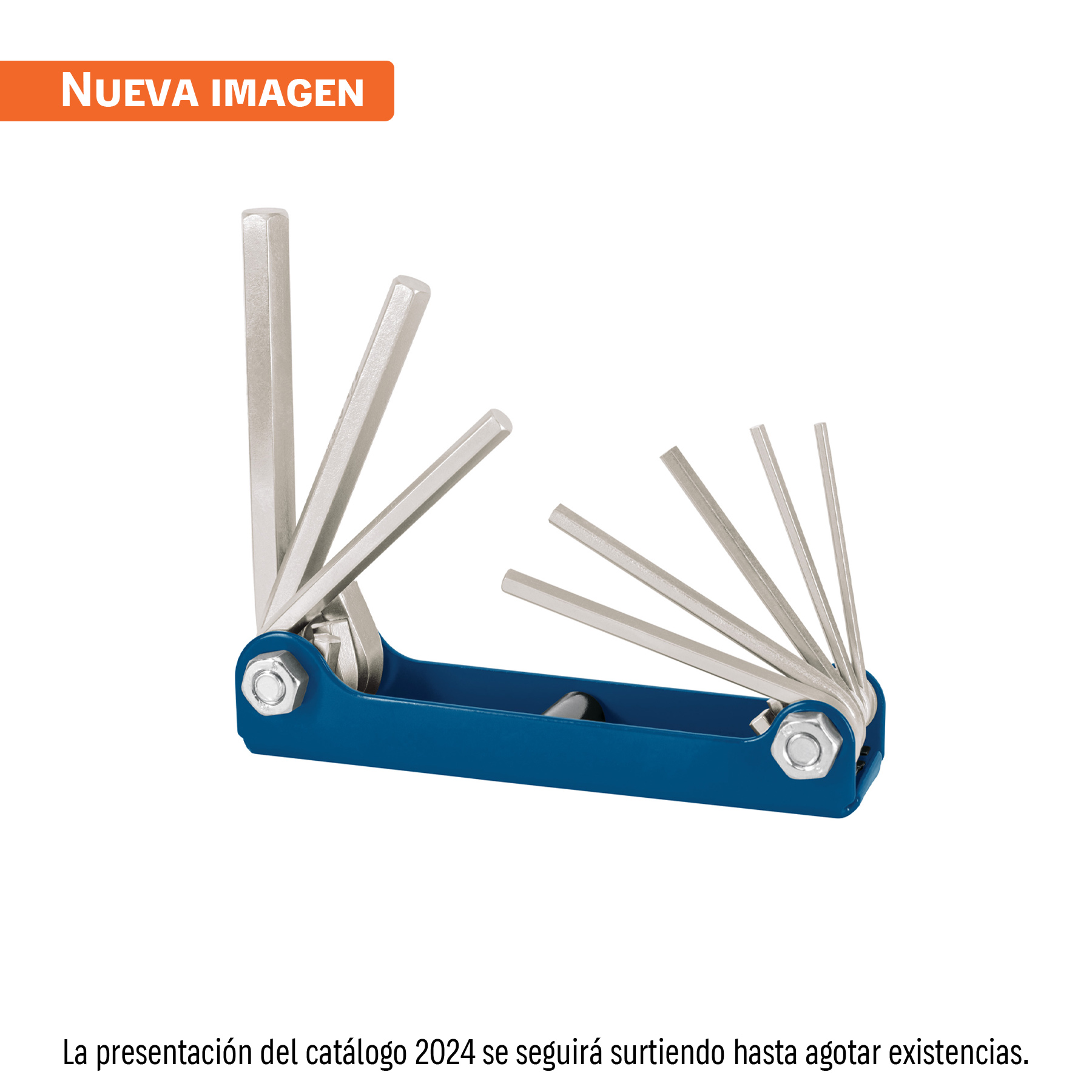 Juego de 8 llaves hexagonales mm, tipo navaja, TRUPER TRUPER