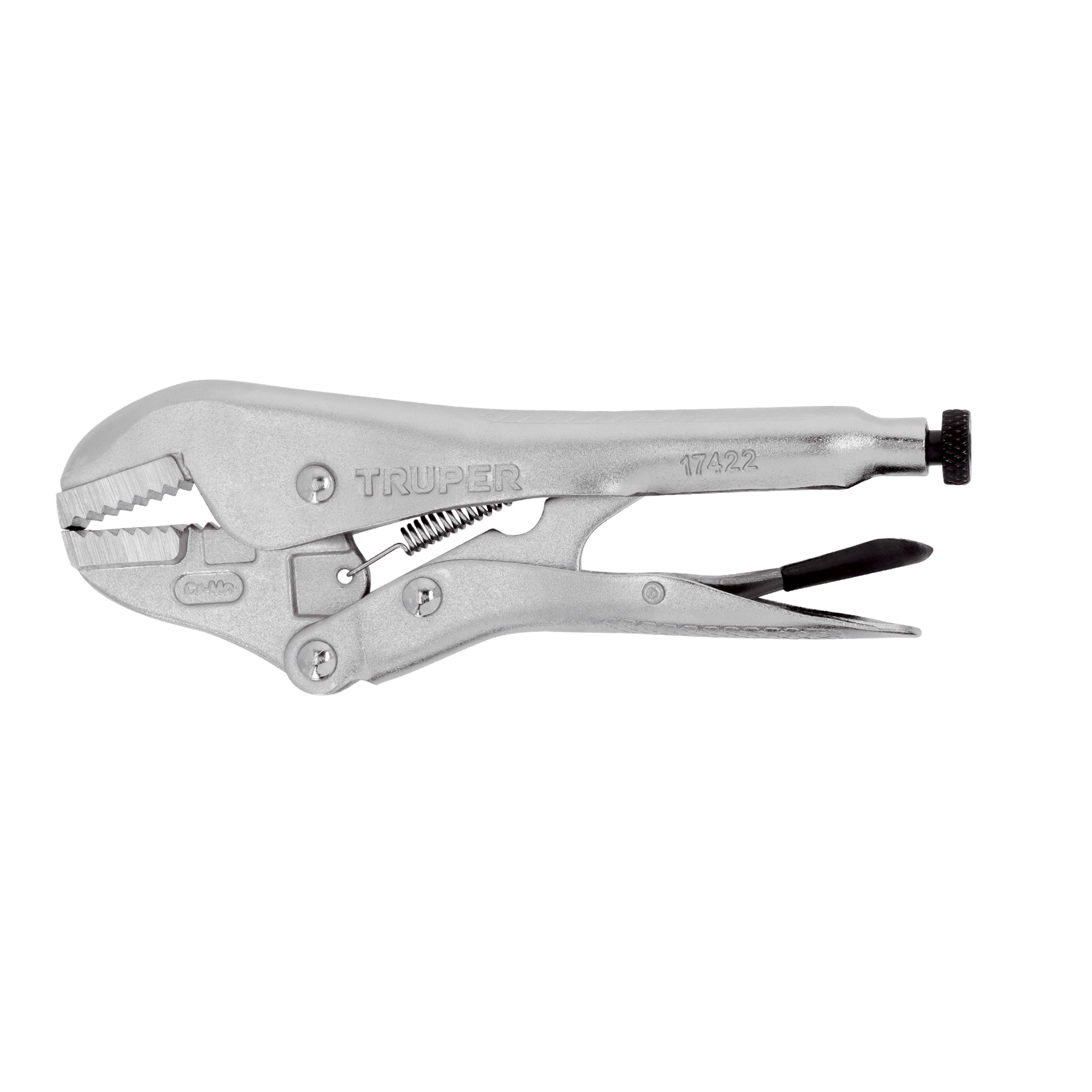 Pinza de presión 7" mordaza recta, TRUPER TRUPER