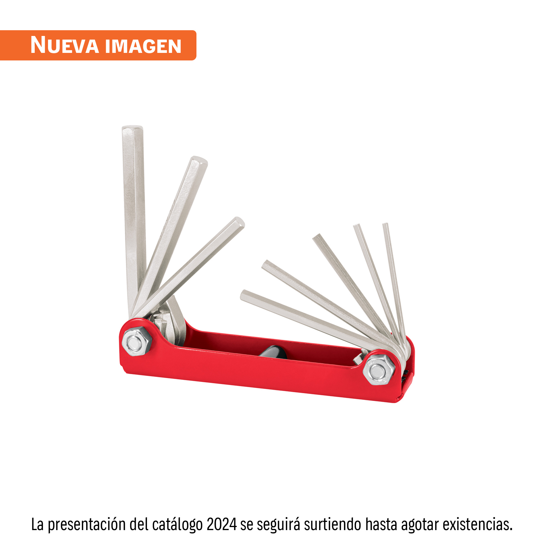 Juego de 8 llaves hexagonales std, tipo navaja, TRUPER TRUPER