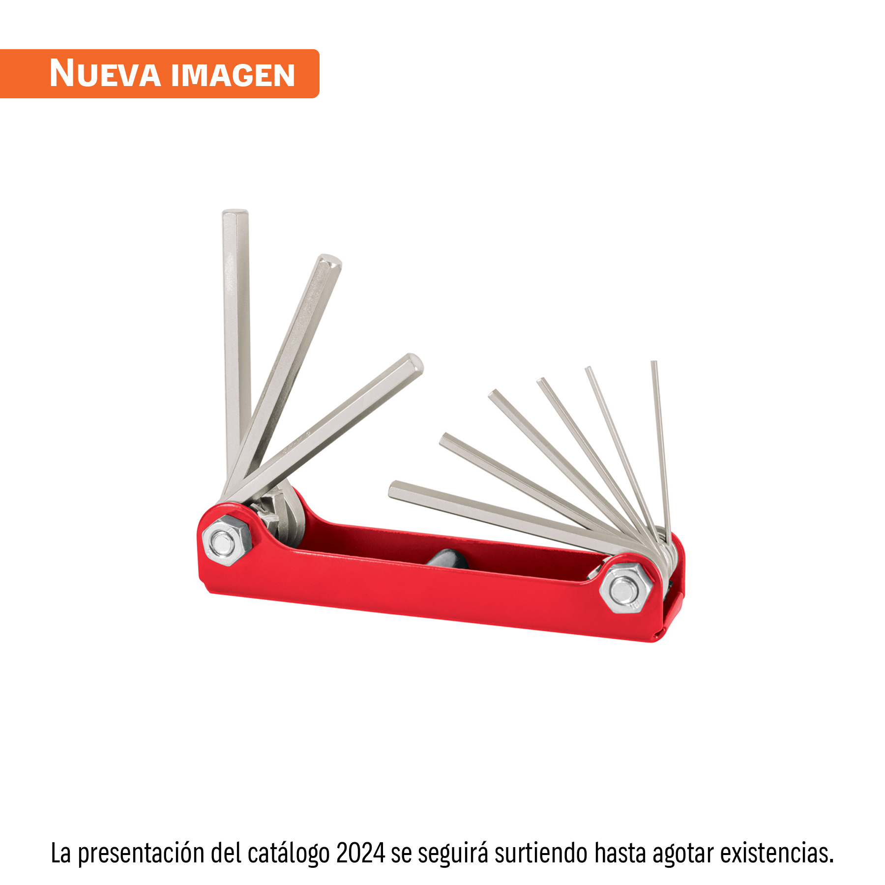 Juego de 9 llaves hexagonales std, tipo navaja, TRUPER TRUPER