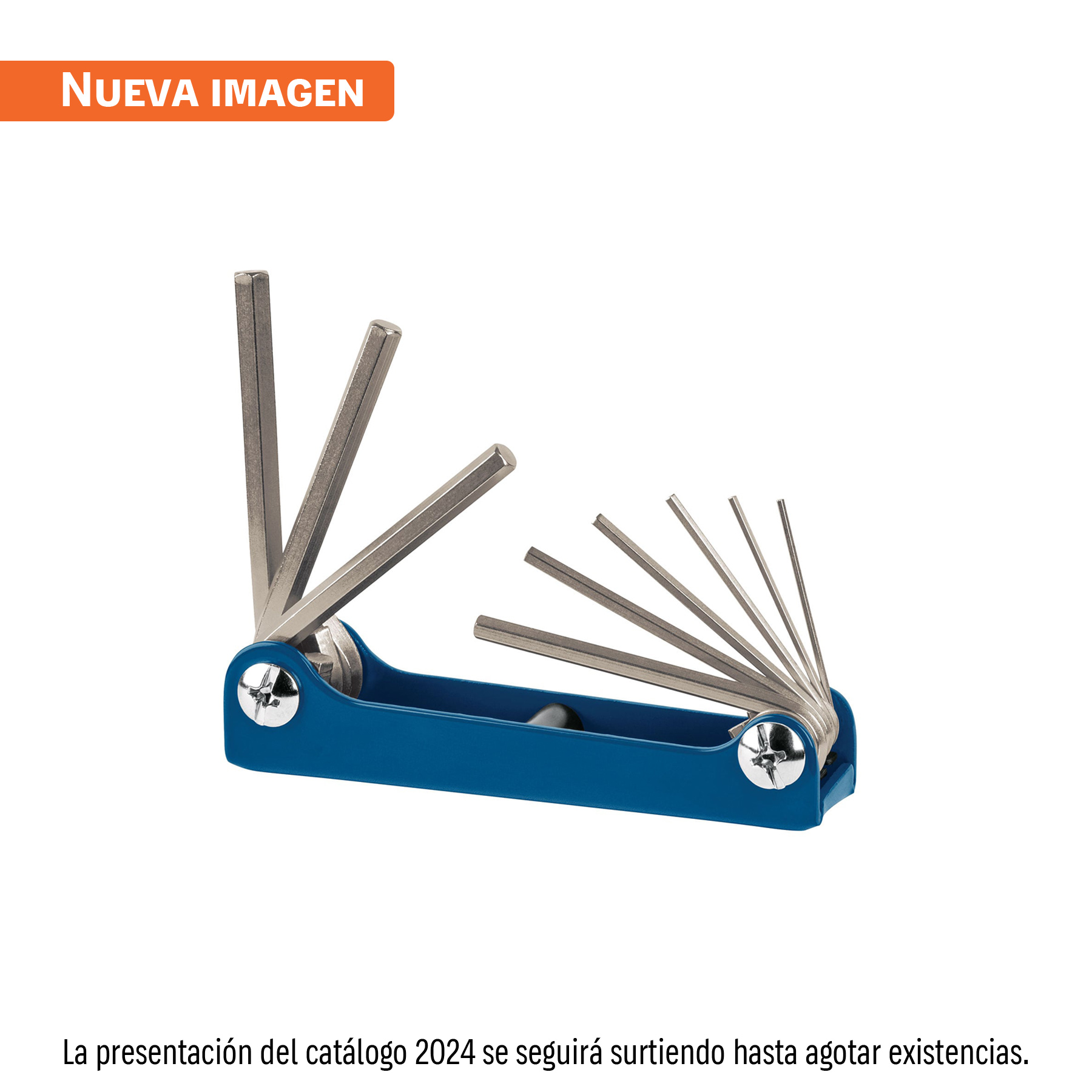 Juego de 9 llaves hexagonales mm, tipo navaja, TRUPER TRUPER