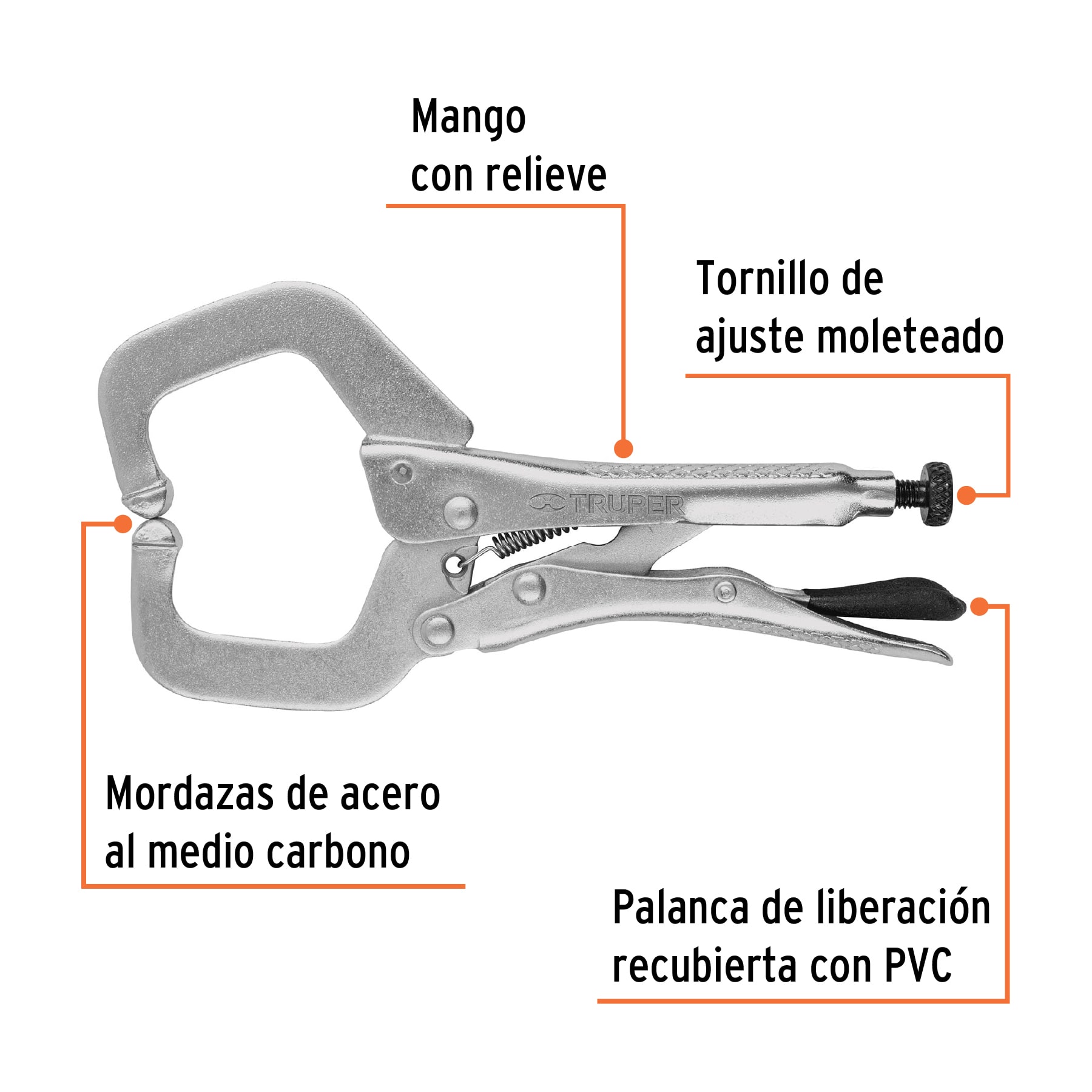 ALICATE TIPO C MORDAZA FIJA PPP-6R TRUPER 17416 TRUPER