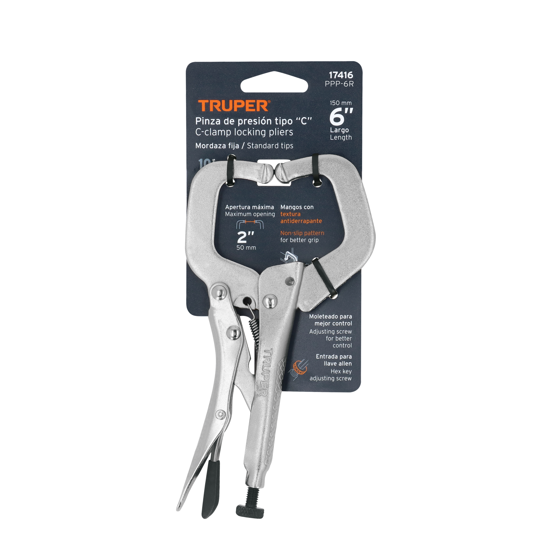 ALICATE TIPO C MORDAZA FIJA PPP-6R TRUPER 17416 TRUPER