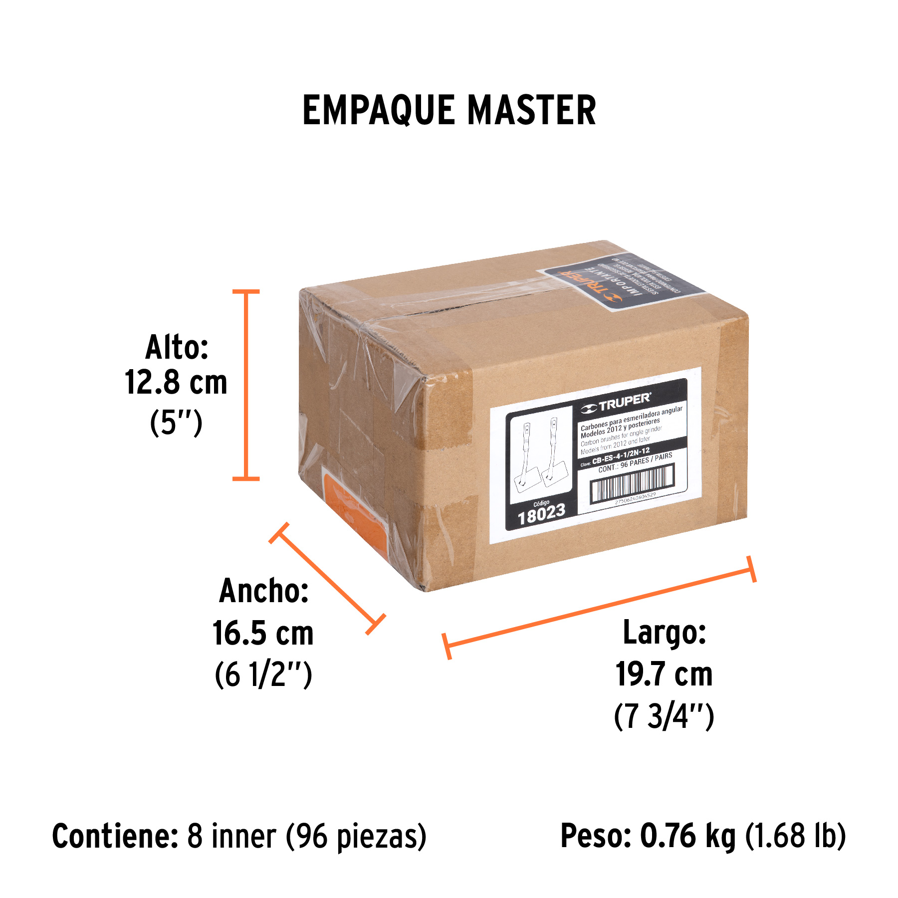 Bolsa con 2 carbones de repuesto para ESMA-4-1/2N, TRUPER TRUPER