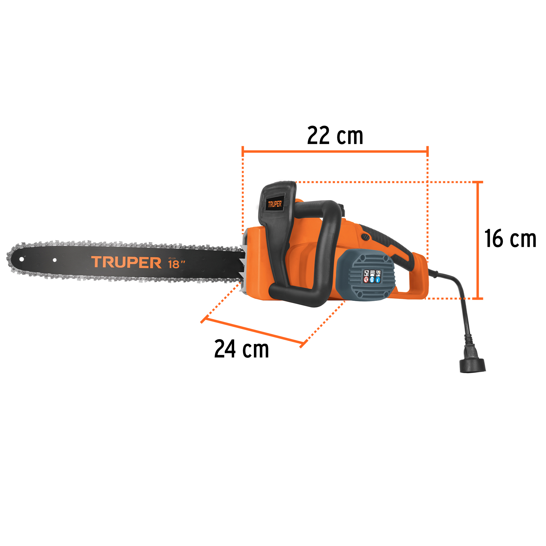 CADENA P/MOTOSIERRA ELECTRICA 18" MOTE-18 TRUPER 35730 TRUPER