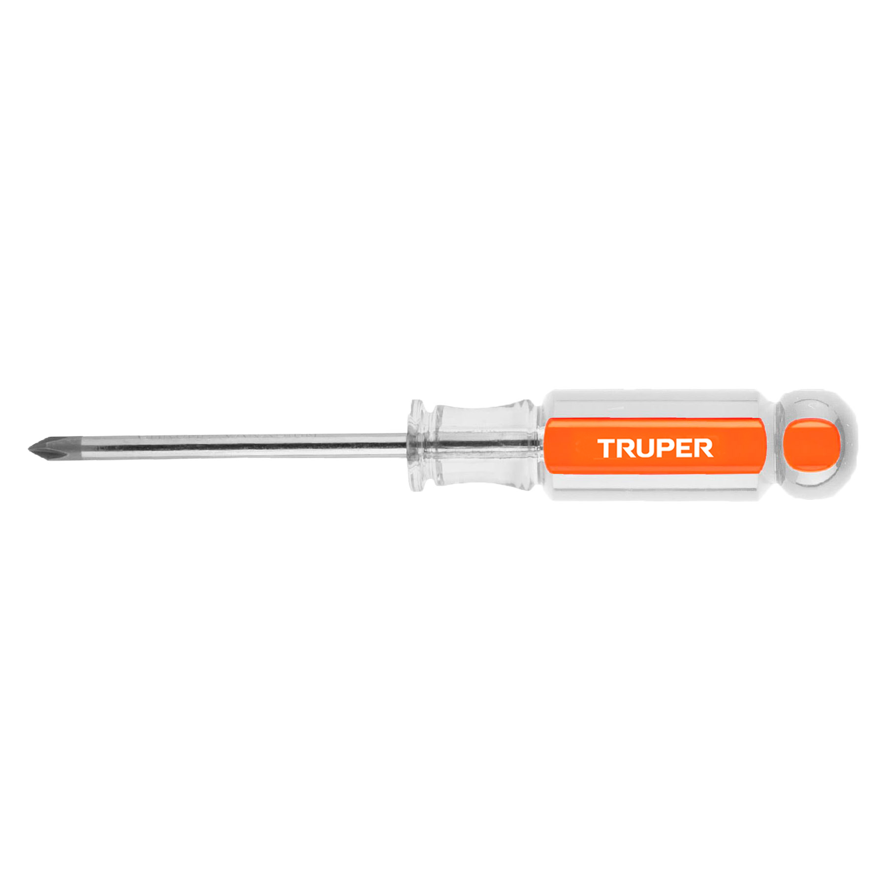 Desarmador de cruz 3/16" x 3" mango de acetato, TRUPER TRUPER