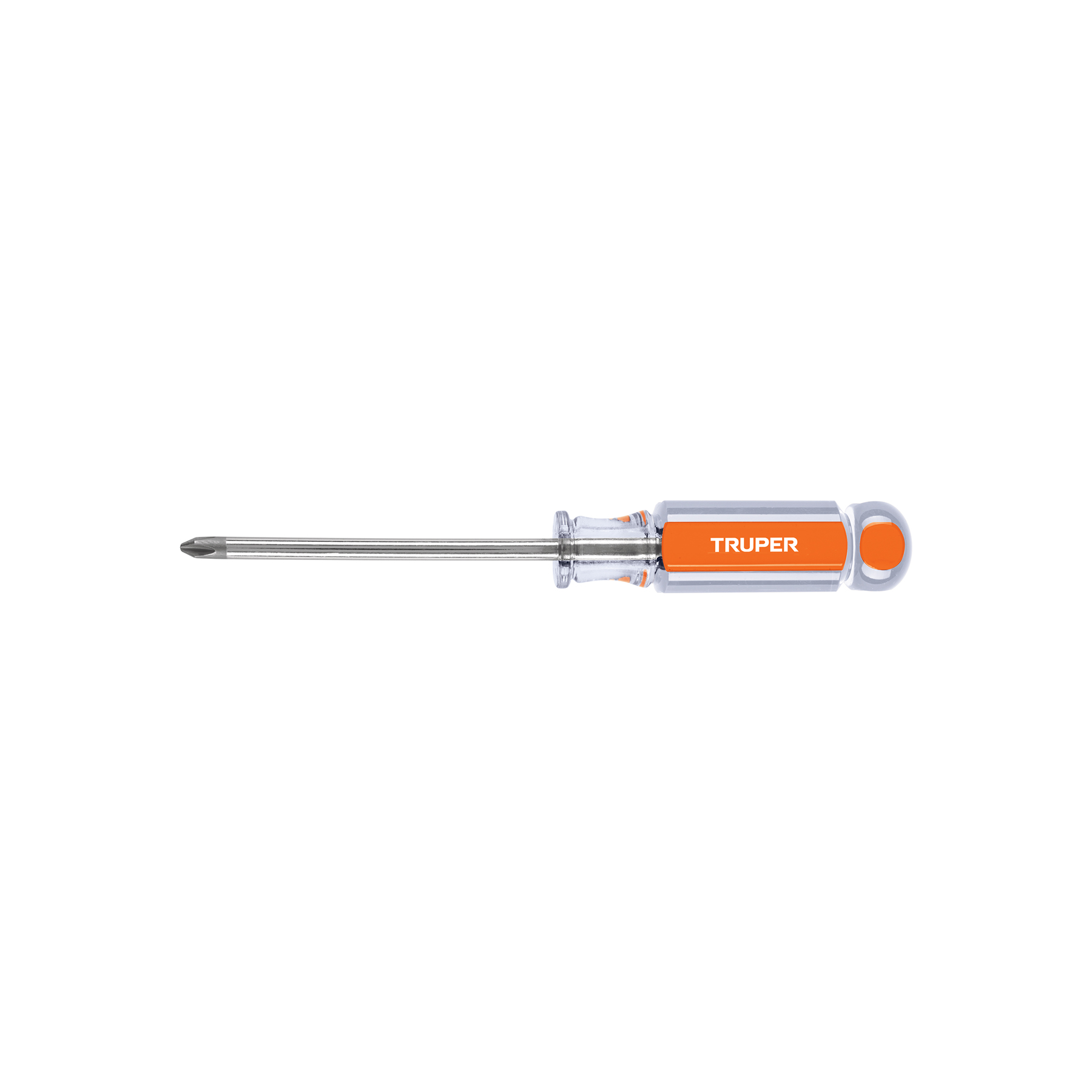 Desarmador de cruz 1/4" x 4" mango de acetato, TRUPER TRUPER