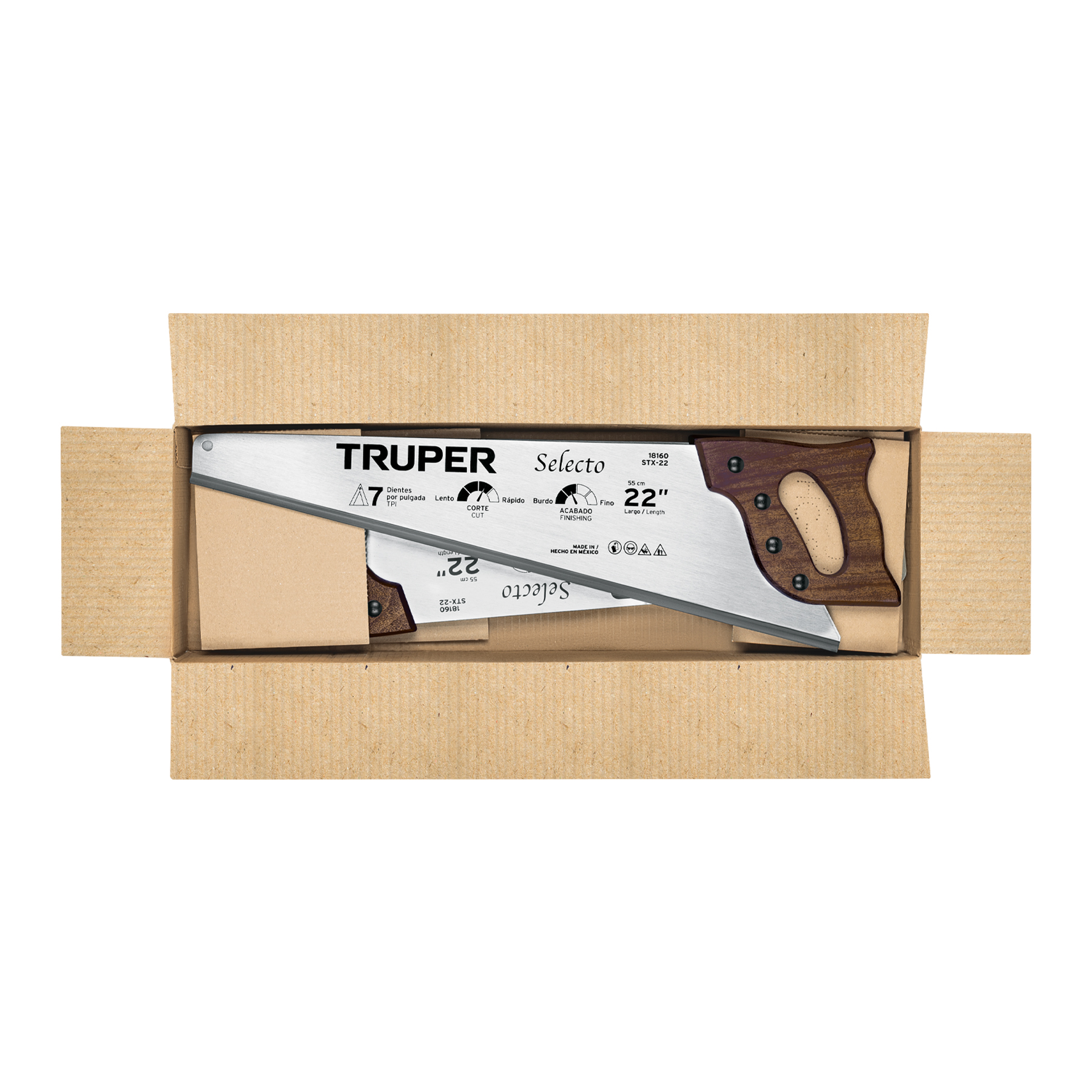 Serrucho 22" Selecto, 7 DPP, TRUPER TRUPER
