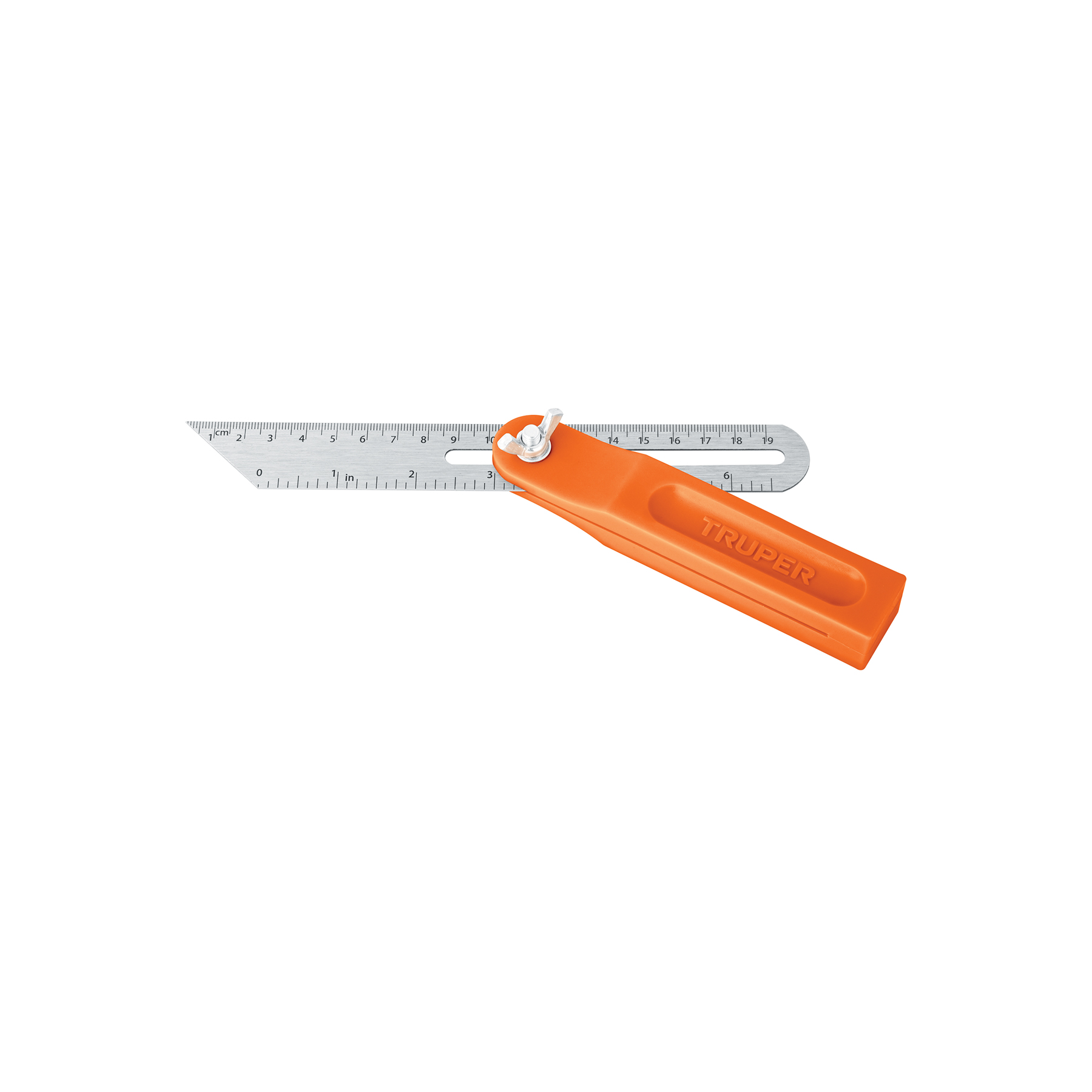 Escuadra falsa d/acero inoxidable 19cm / 6" con mango de ABS TRUPER