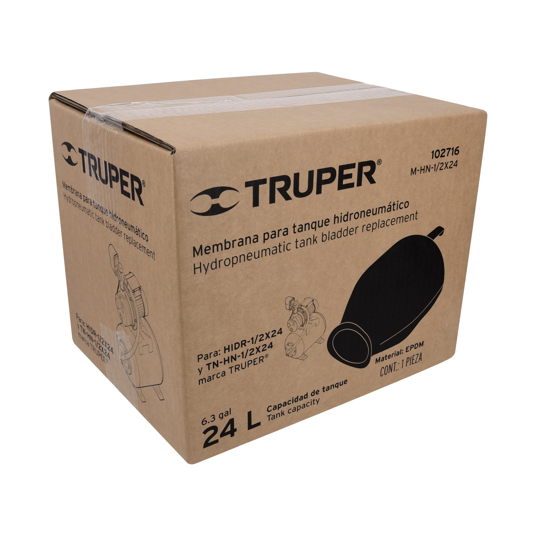 Membrana para hidroneumático HIDR-1/2X24, TRUPER TRUPER