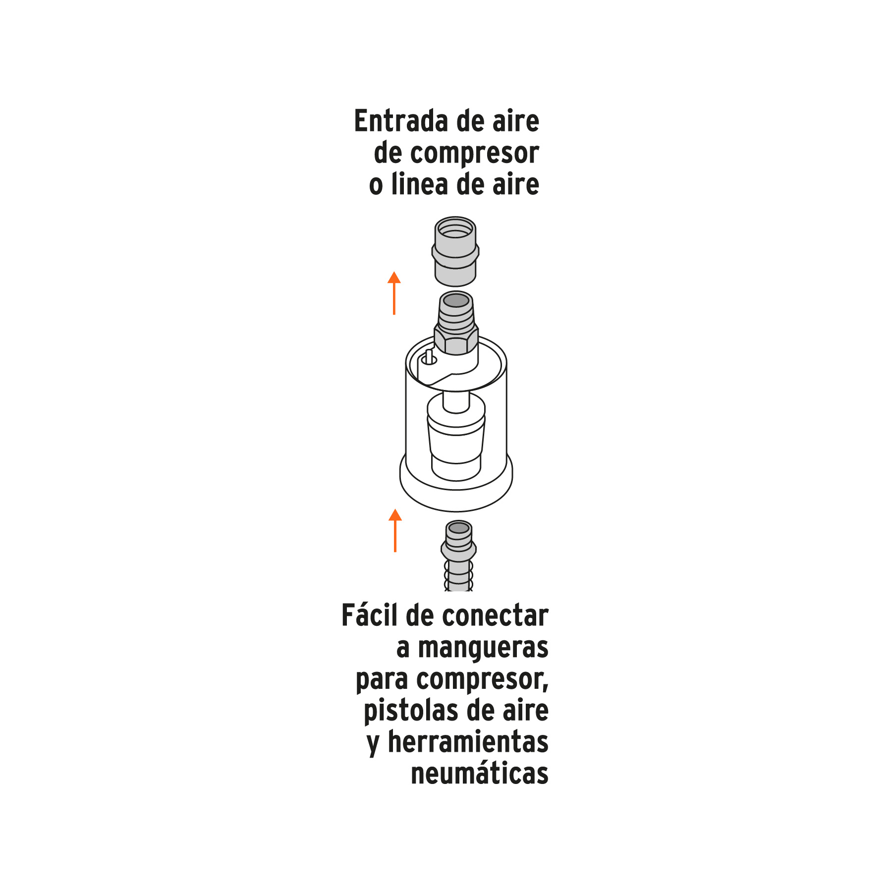Filtro separador de agua y aceite, cuerda 1/4" NPT, TRUPER TRUPER