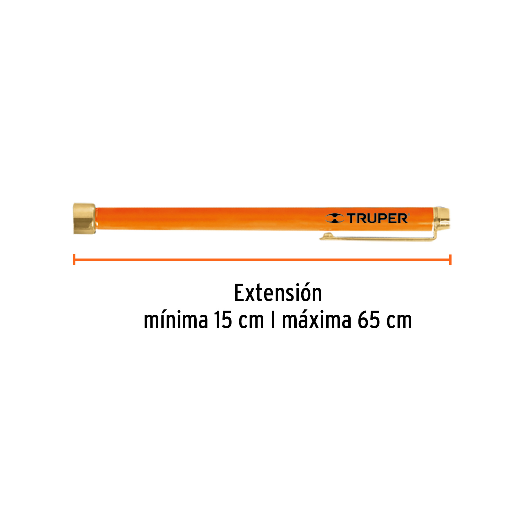 Imán extensible de acero inoxidable, 1.5 kg, TRUPER TRUPER