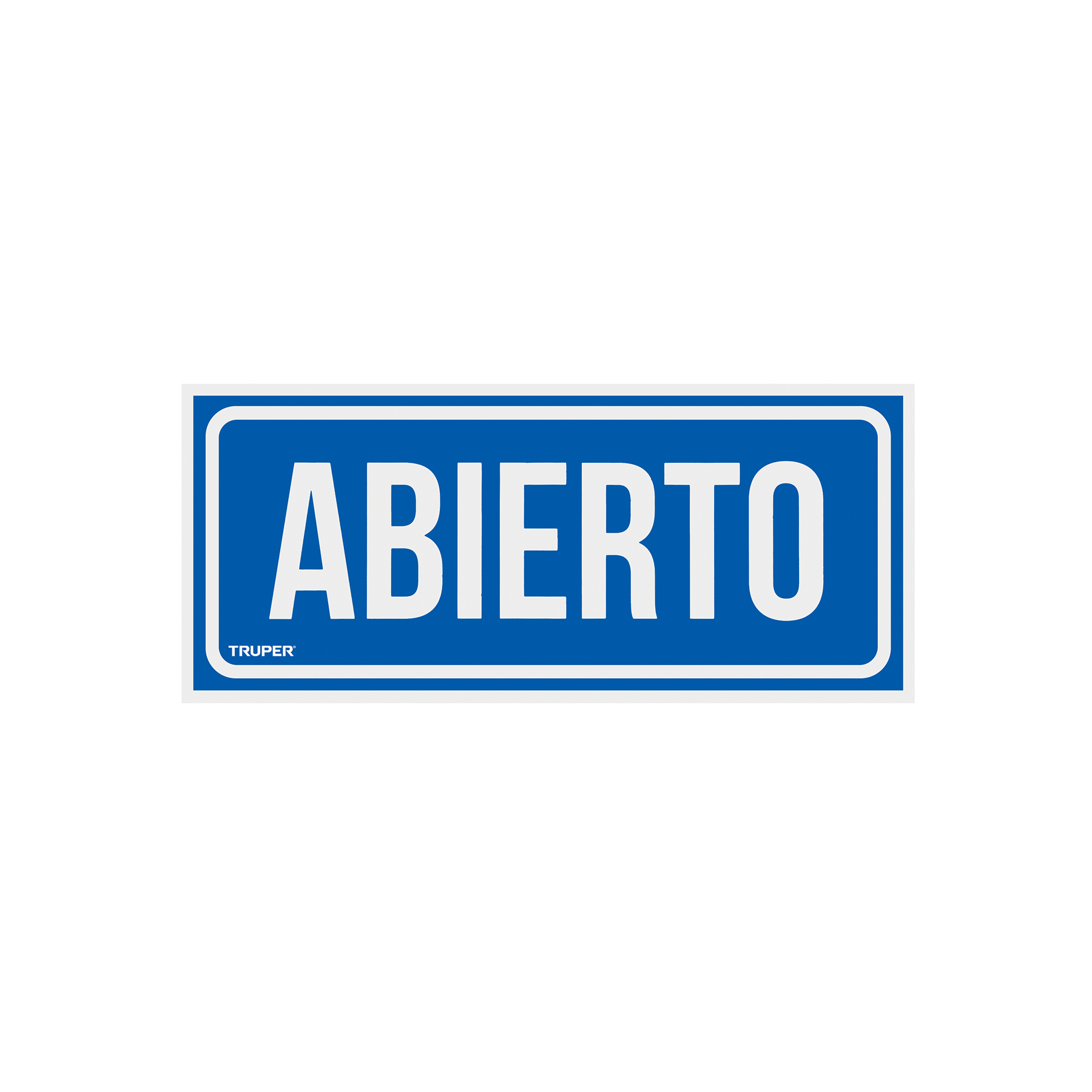 Letrero de señalización "ABIERTO/CERRADO", 28 x 12 cm TRUPER